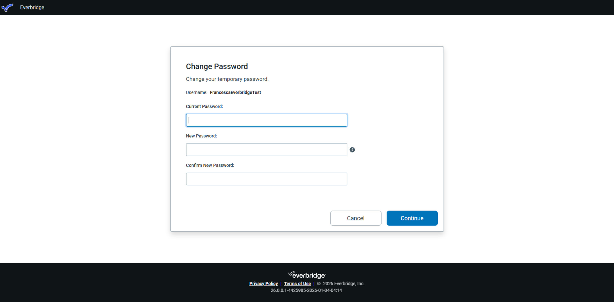 Change Password