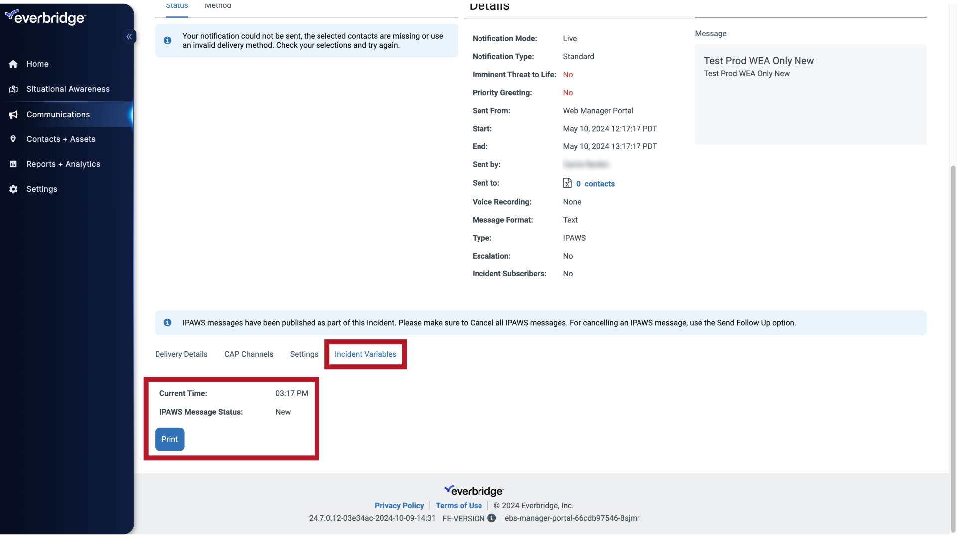 Incident Variables