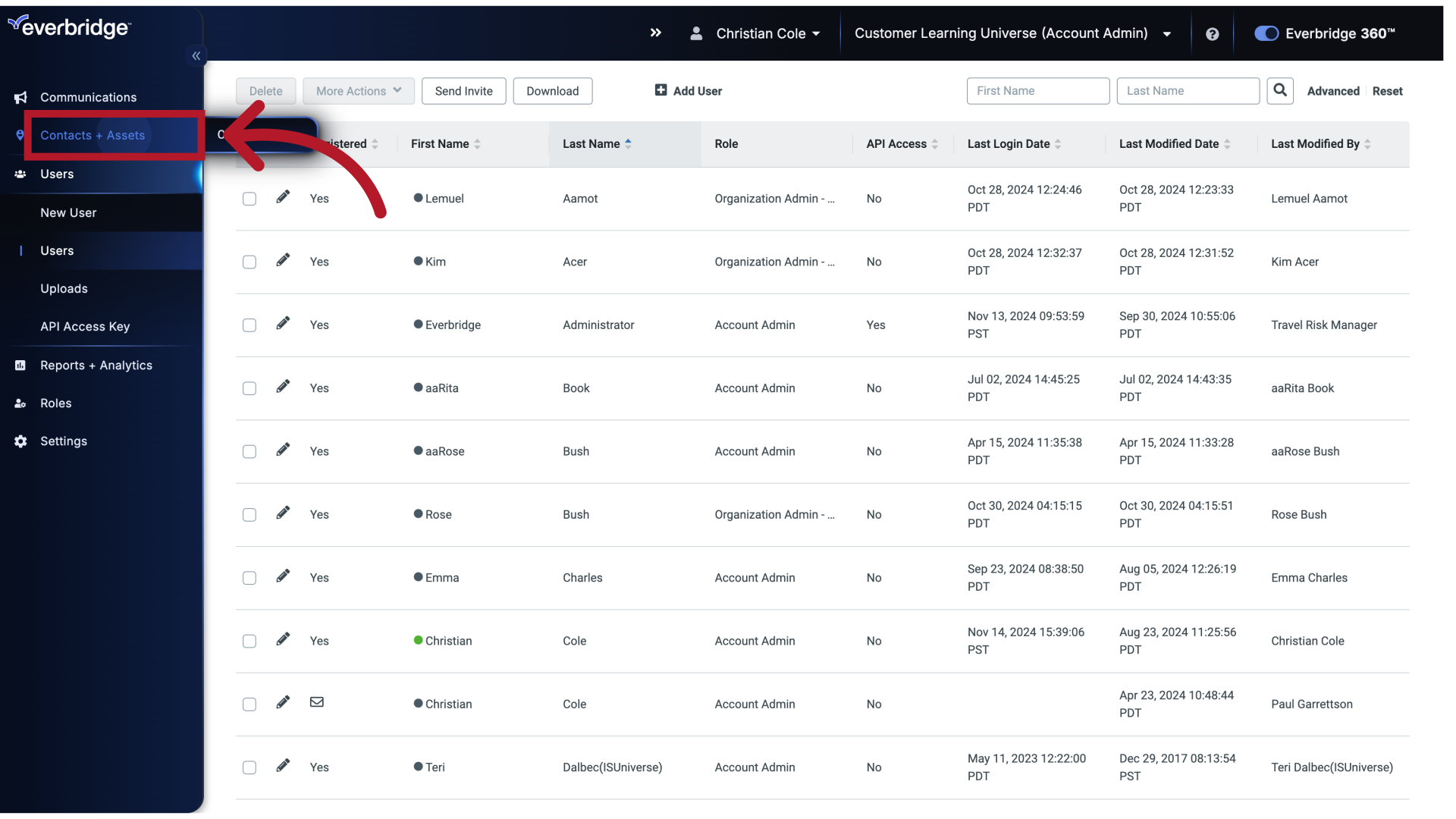 Account Admin Dashboard