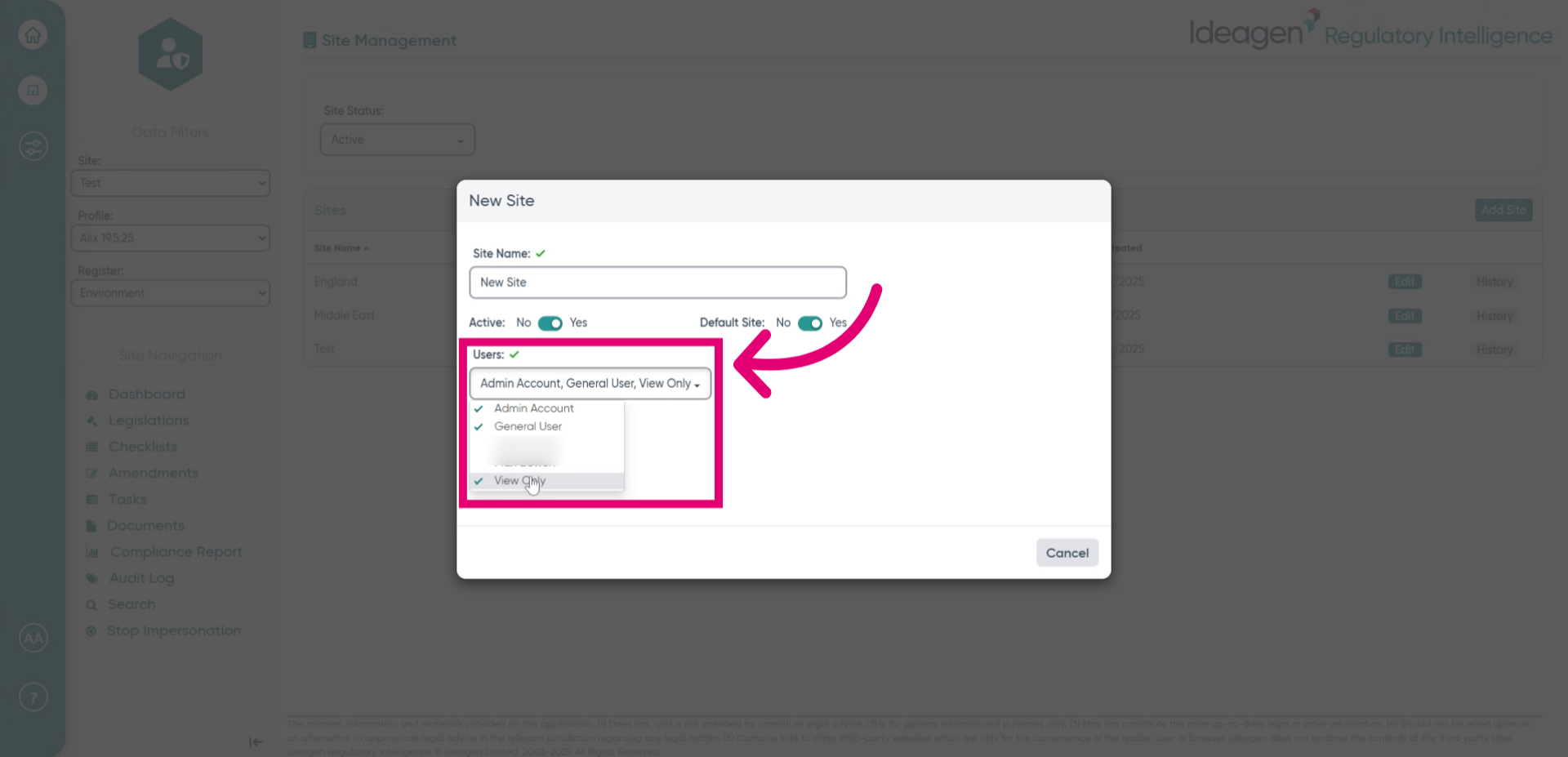 Click 'Users'