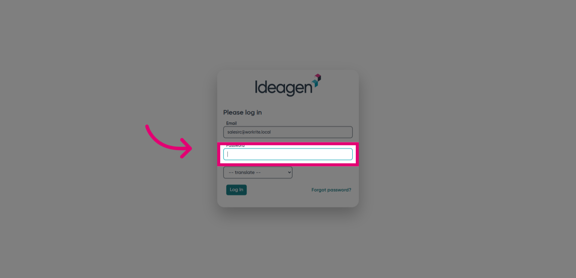 Click 'Password'