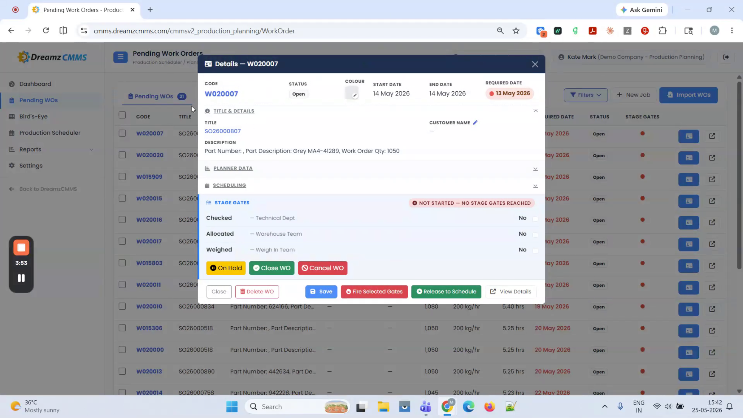 Job Card Details Overview