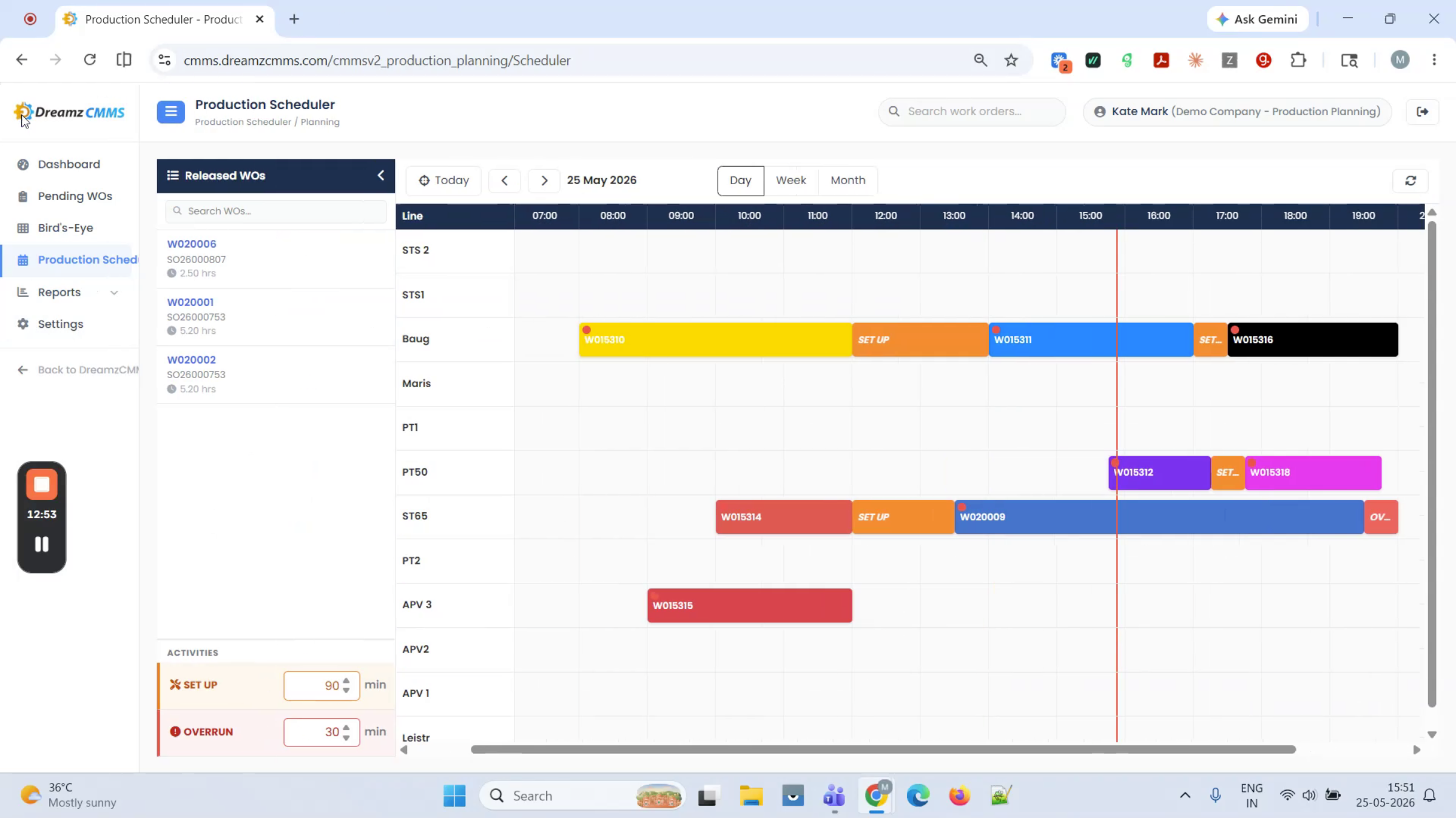 Bird View And Job Details Drawer