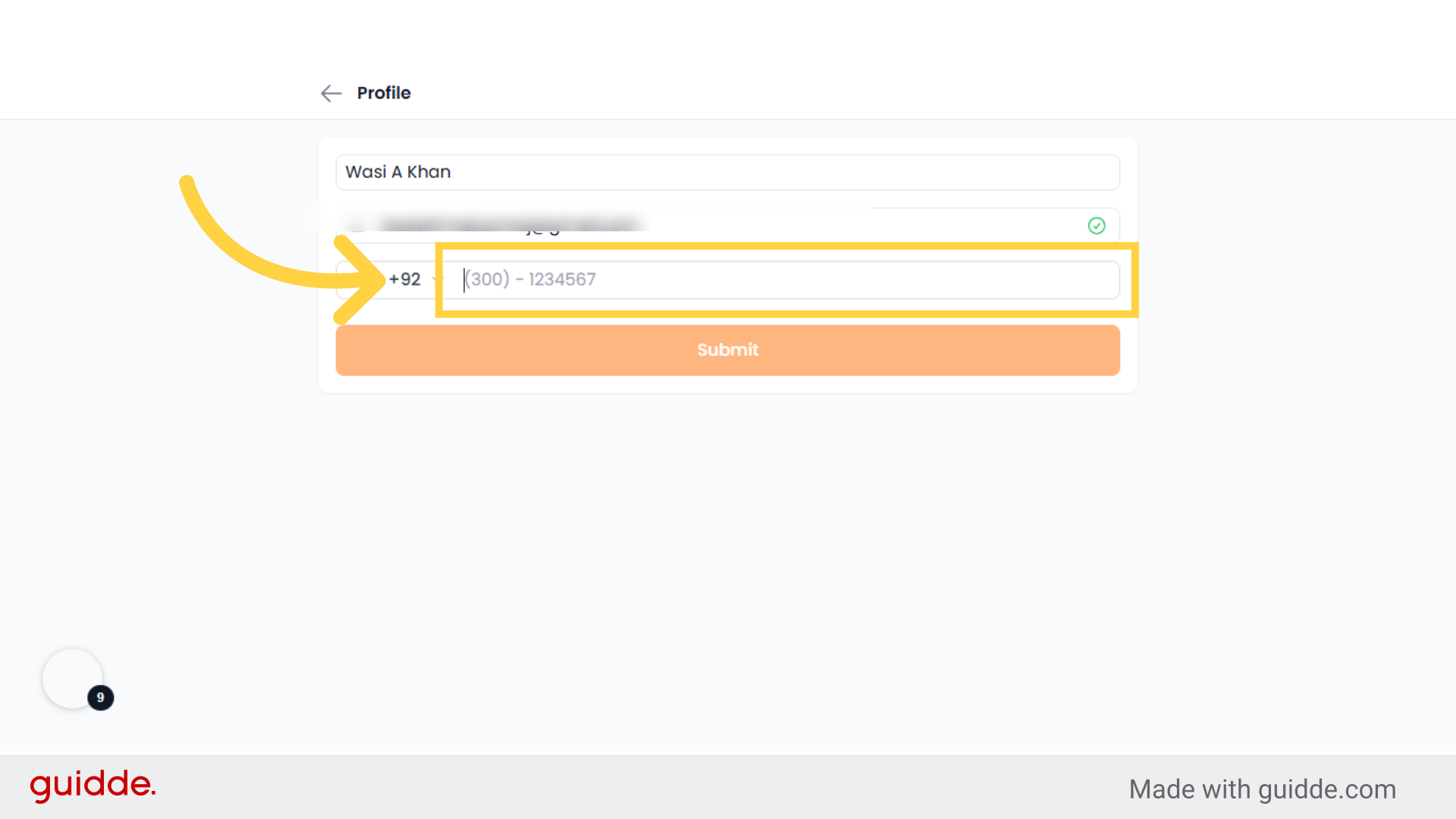 Complete your Profile
