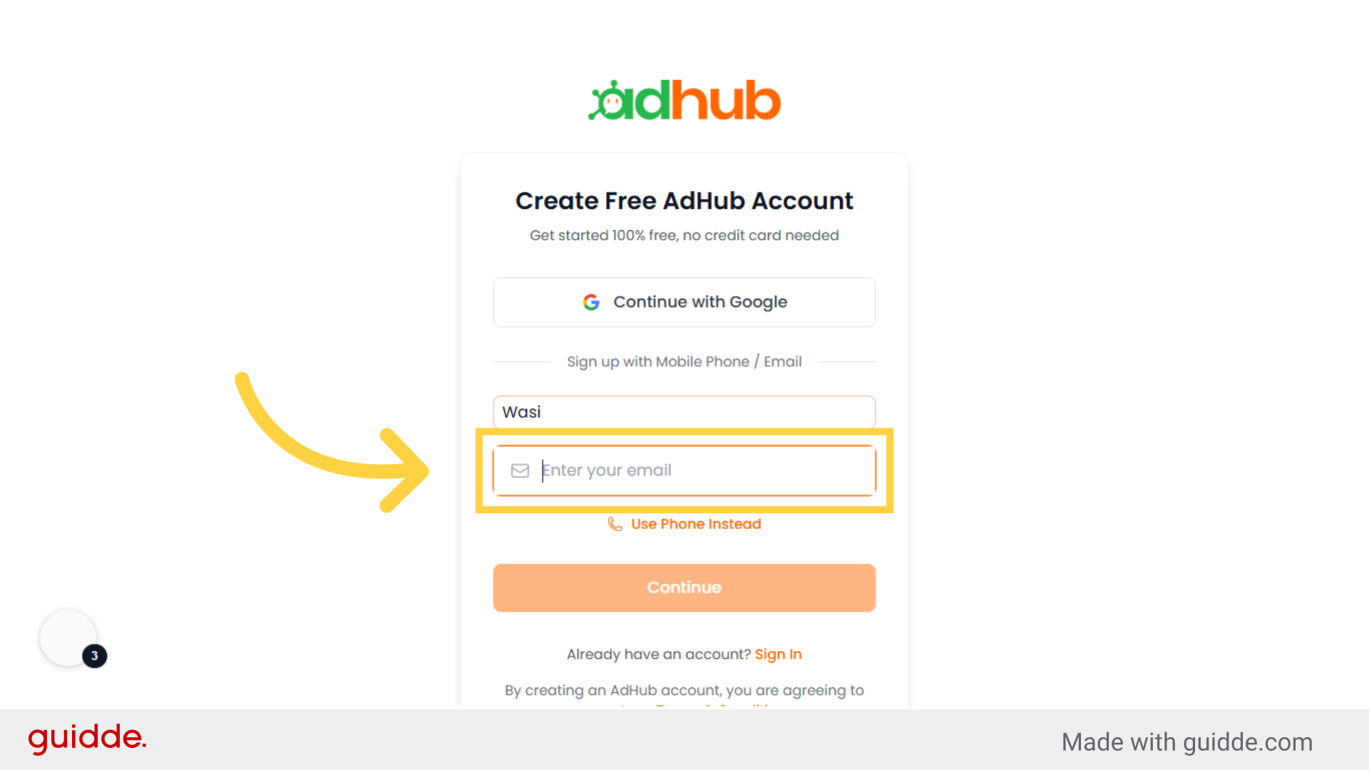 Enter Your Email