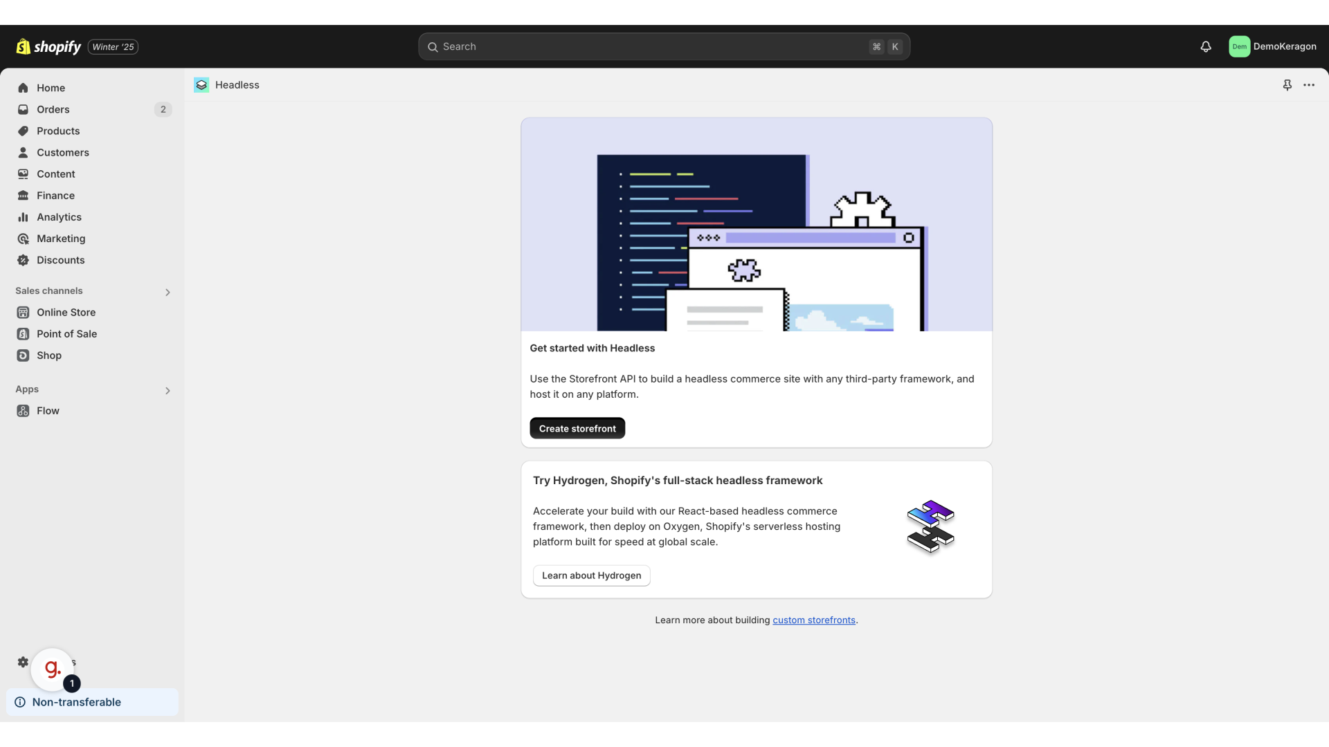 Switch to 'admin.shopify.com'