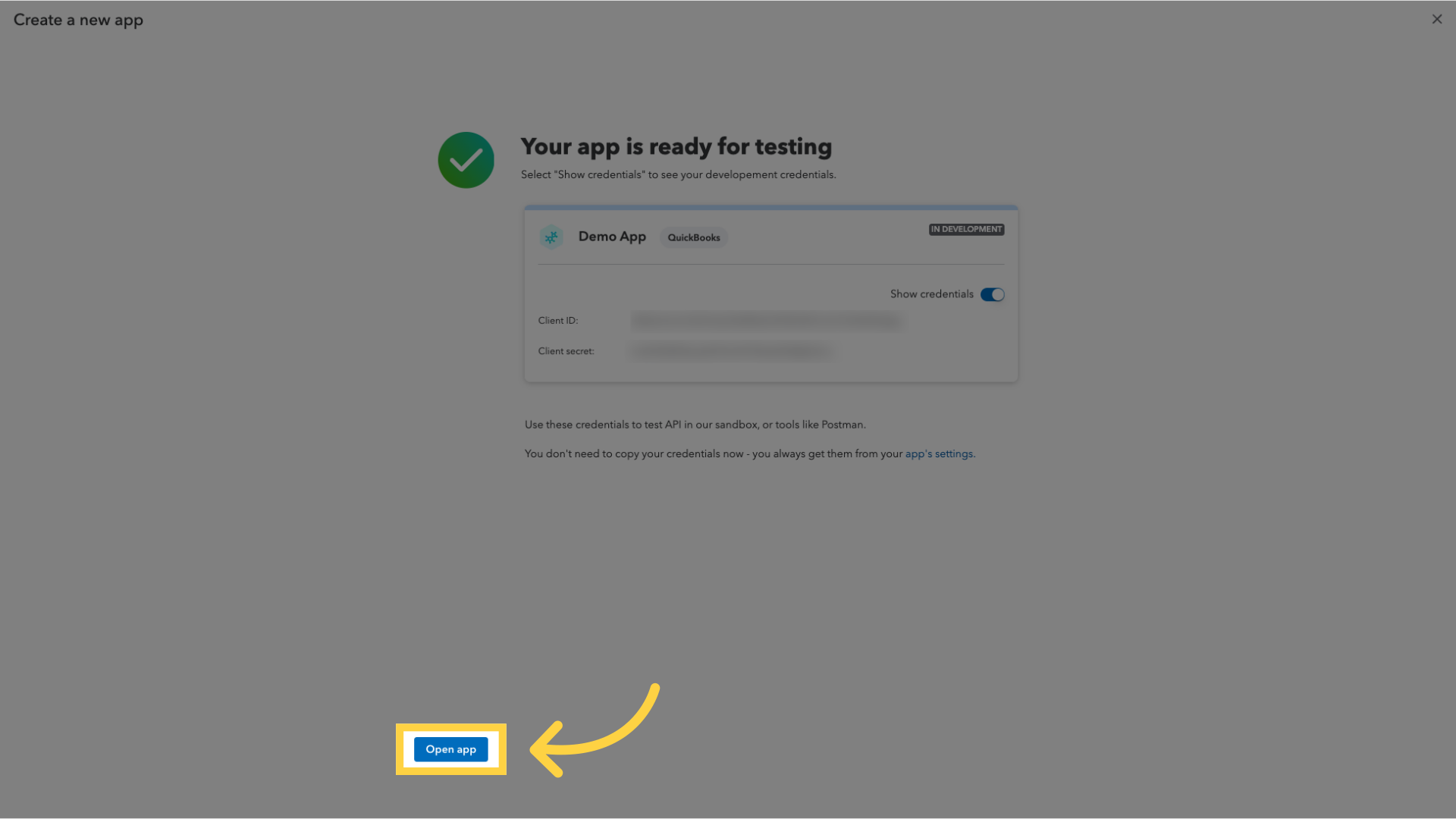Click 'Open app'