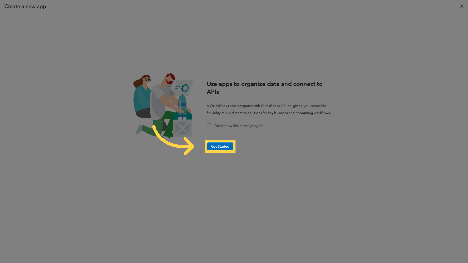 Click 'Get Started'