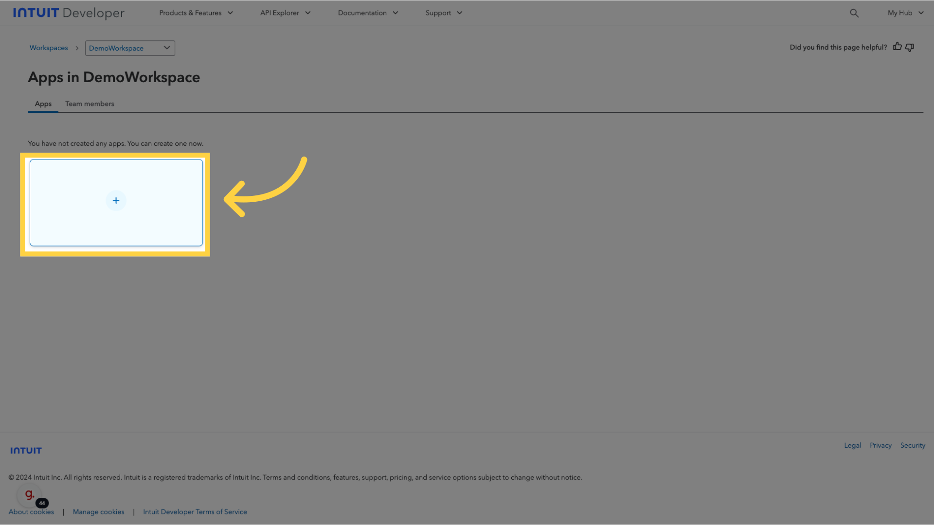 Create new app
