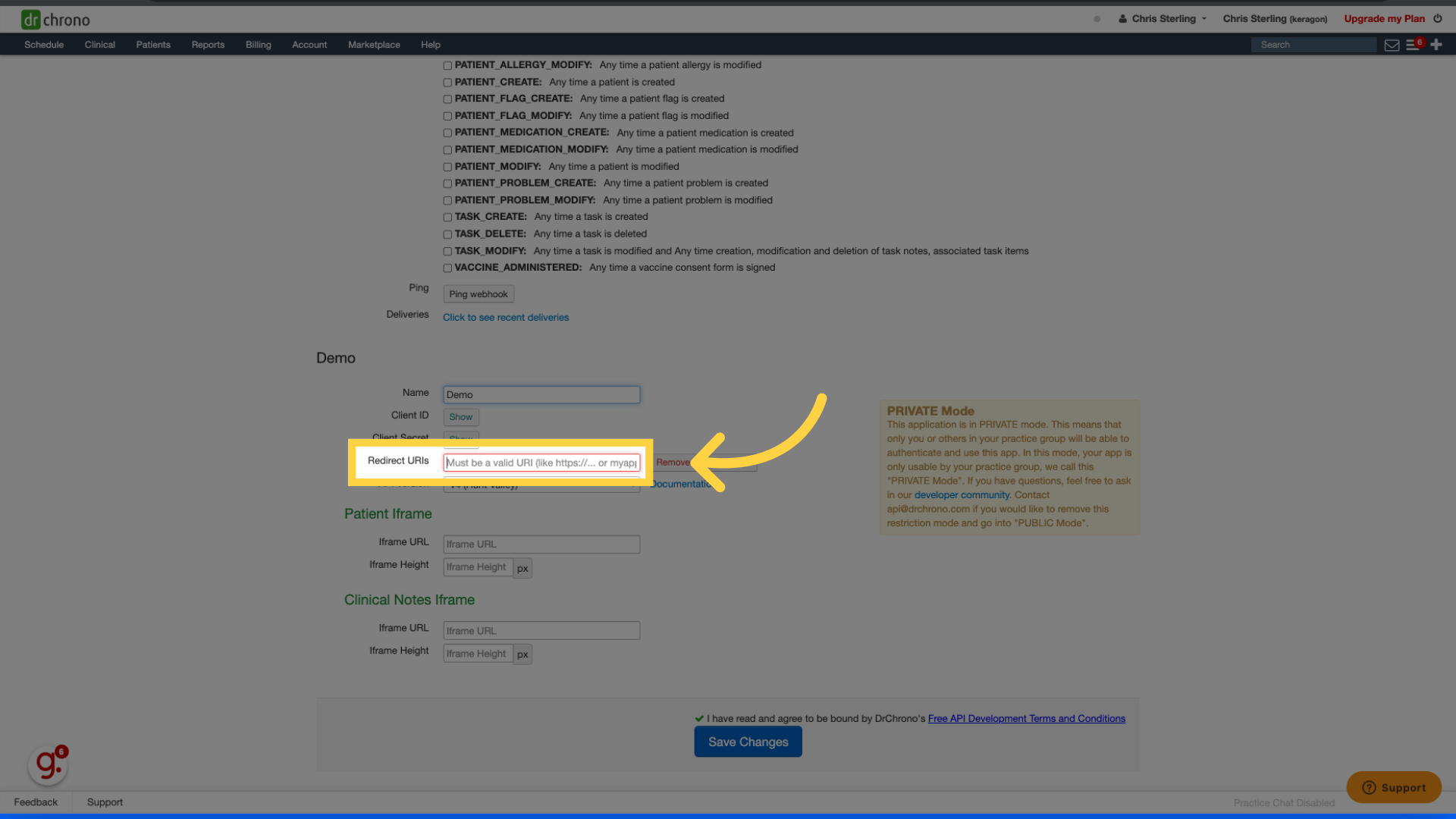 Fill redirect URL
https://api.us-1.keragon.com/rest/auth/callback
