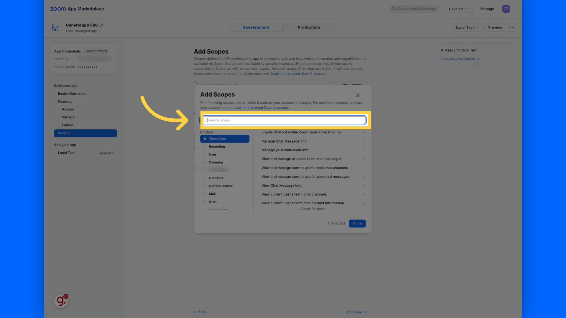 Search for 'meeting:read'