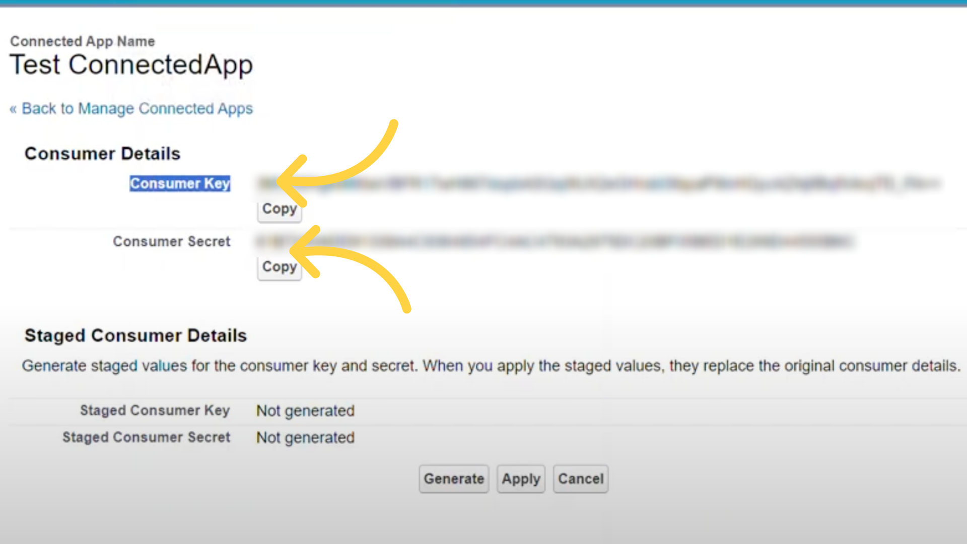 Copy and paste these details in Keragon