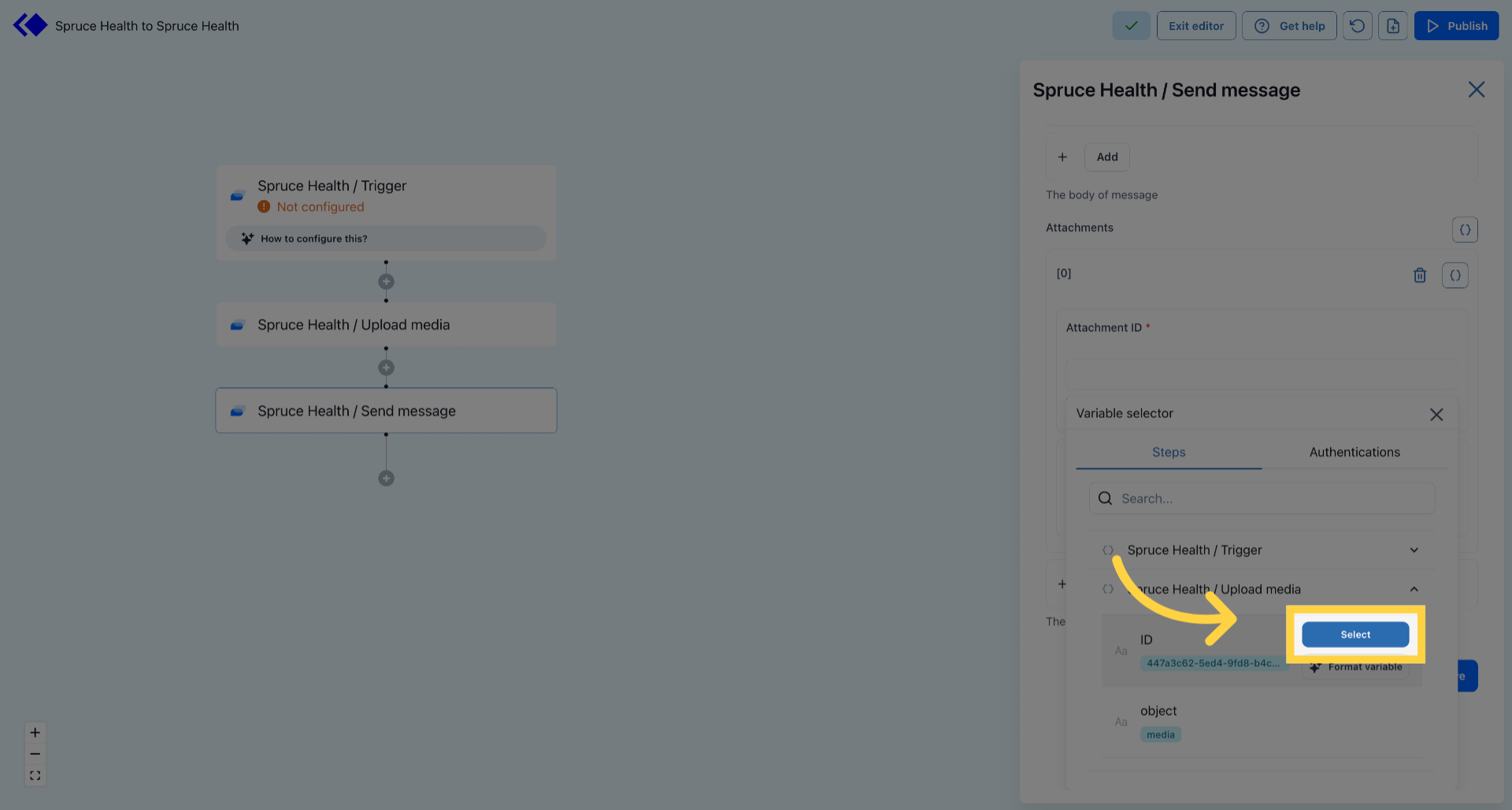 Select Desired Option