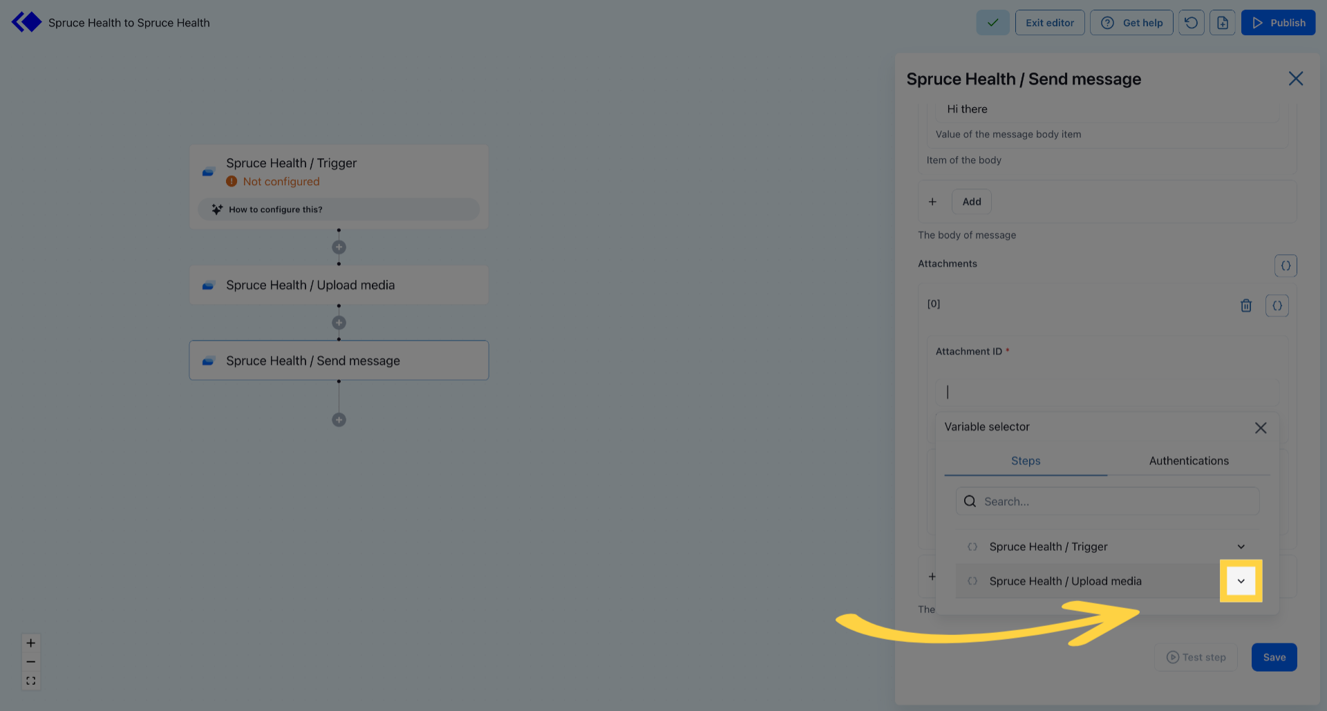 Access Selection Panel