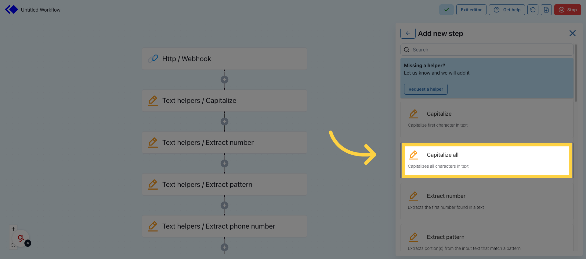 Select Capitalize All Helper