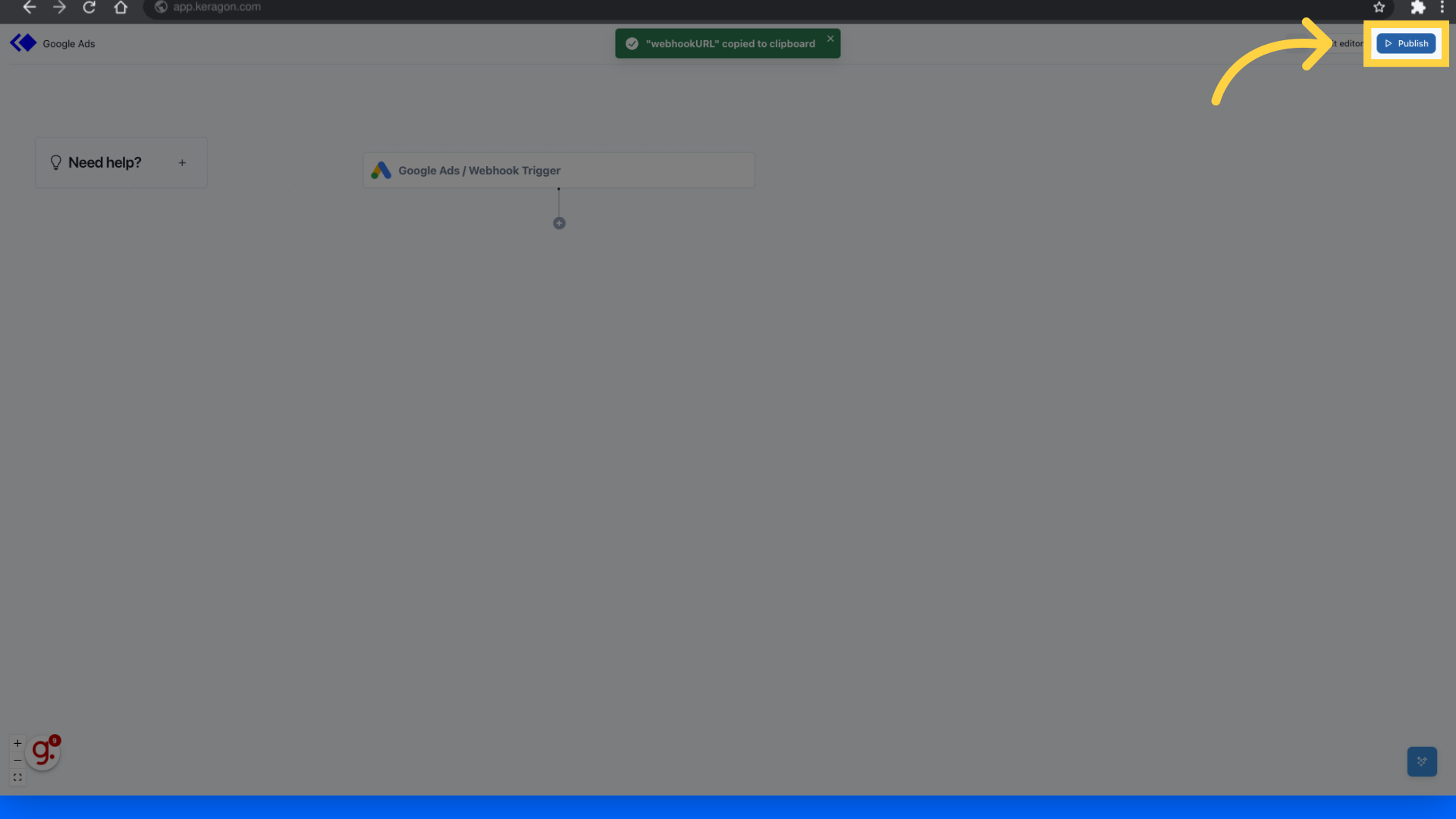 Click 'Publish'