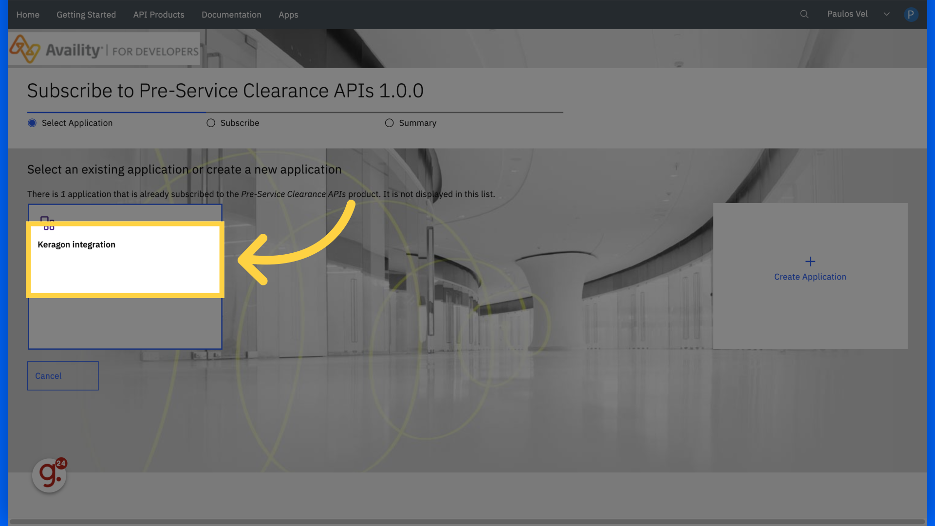 Add it to your app 'Keragon integration'