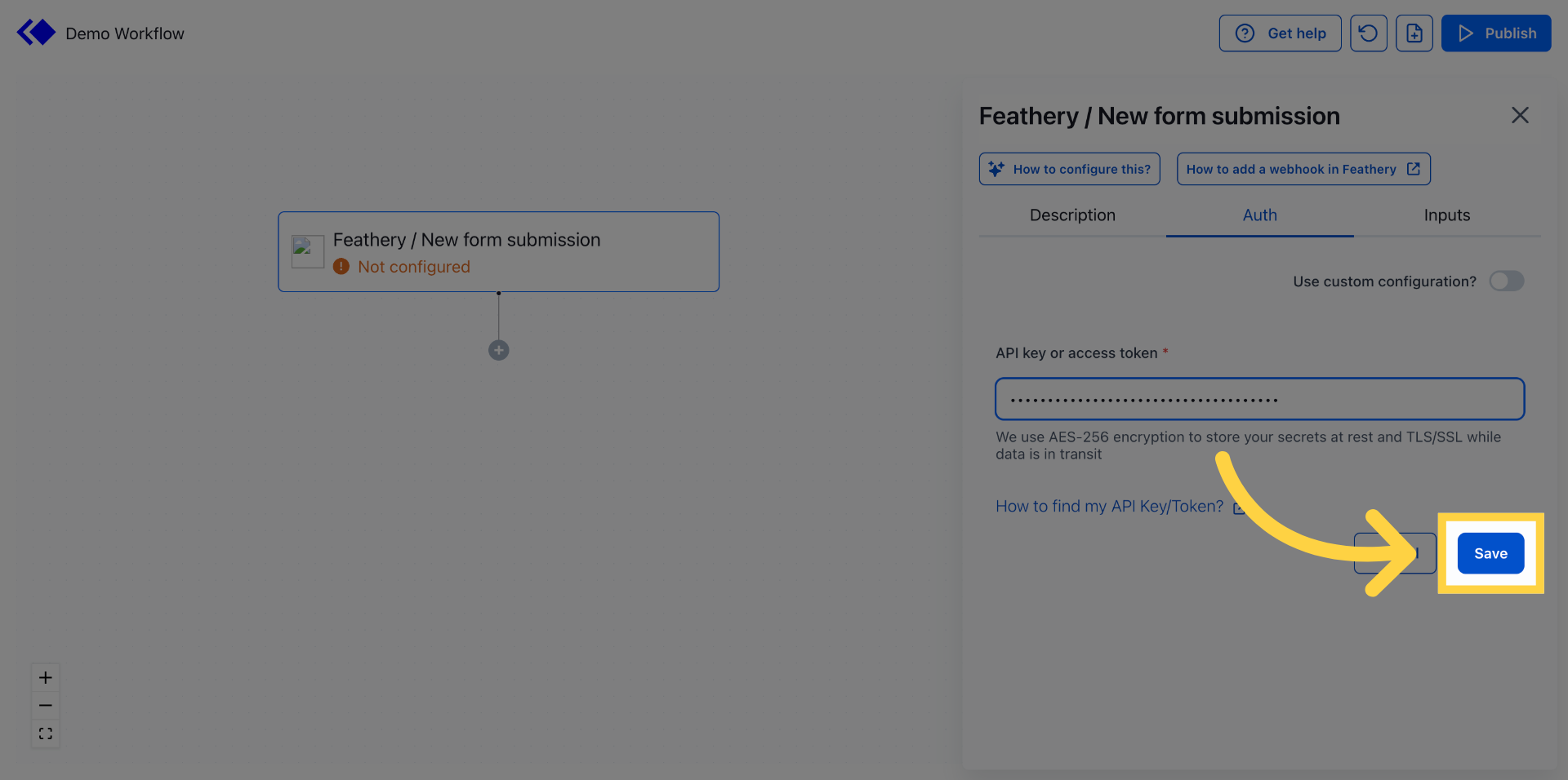 Save Connection Settings