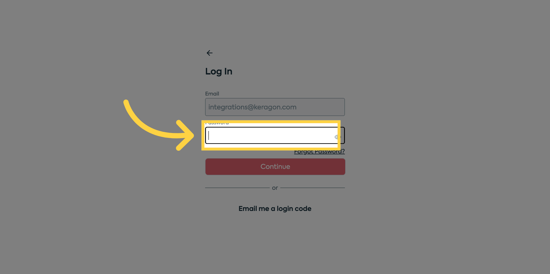 Select Password Field