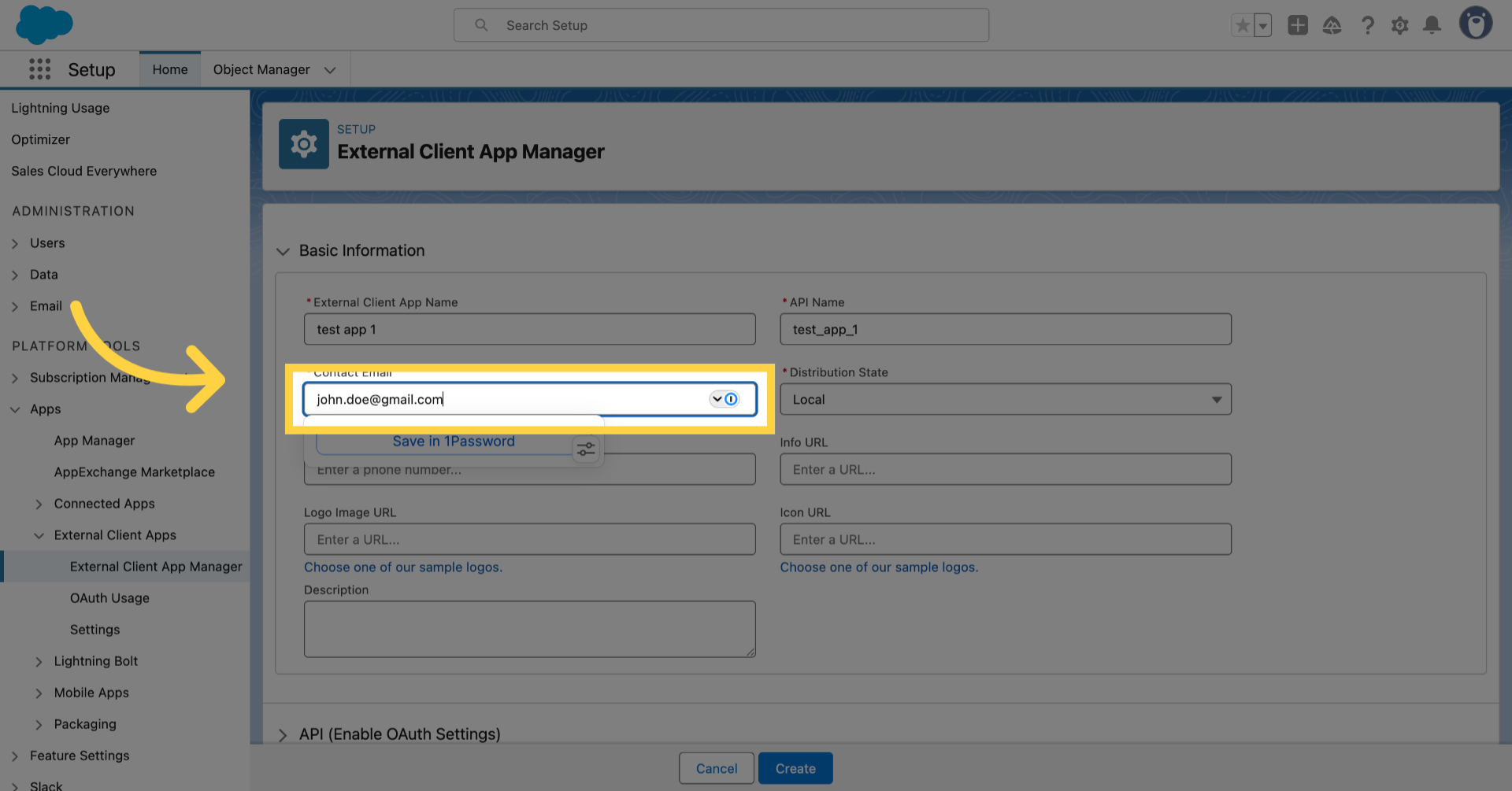 Fill the required details