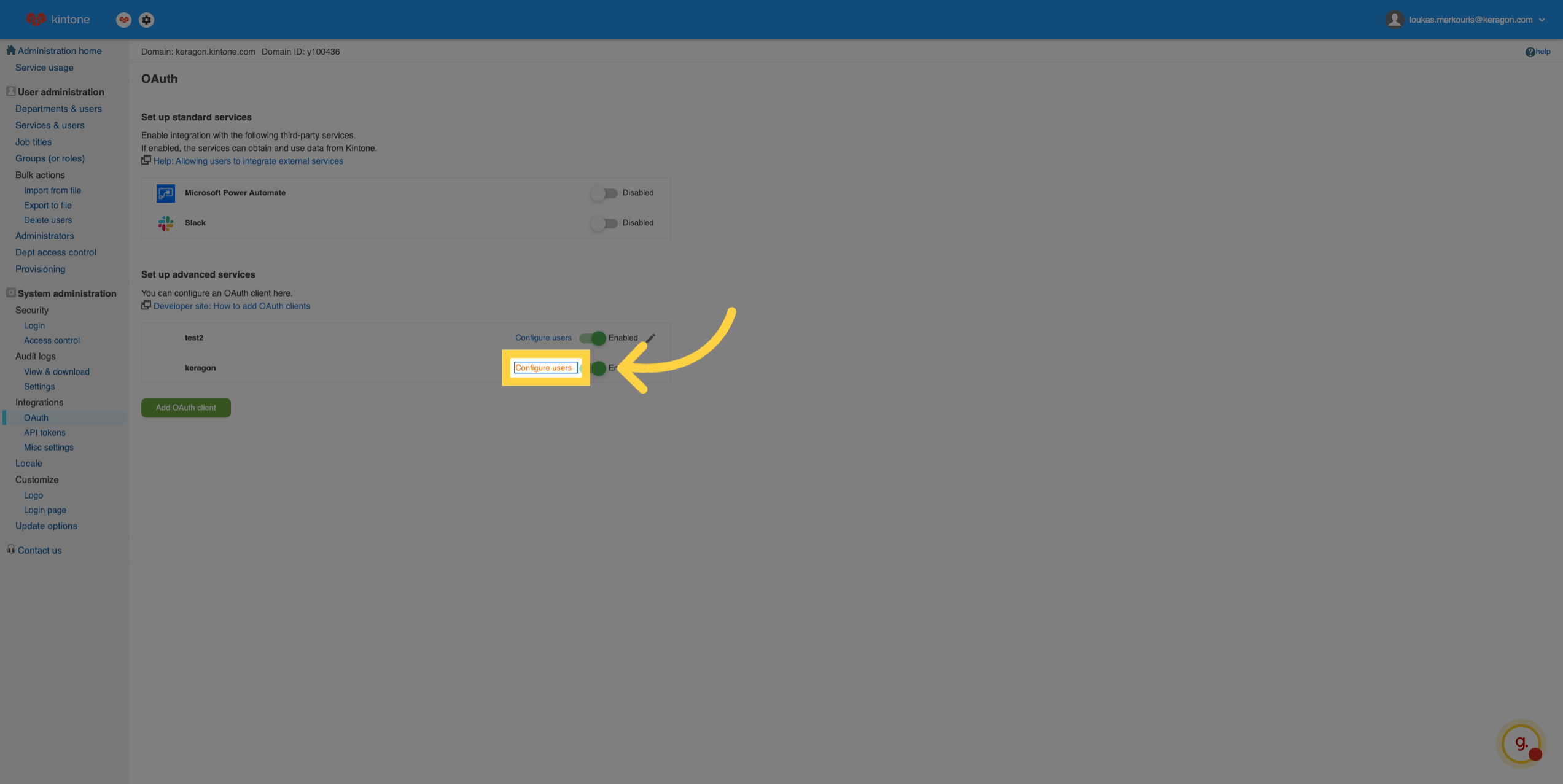 Configure User Access