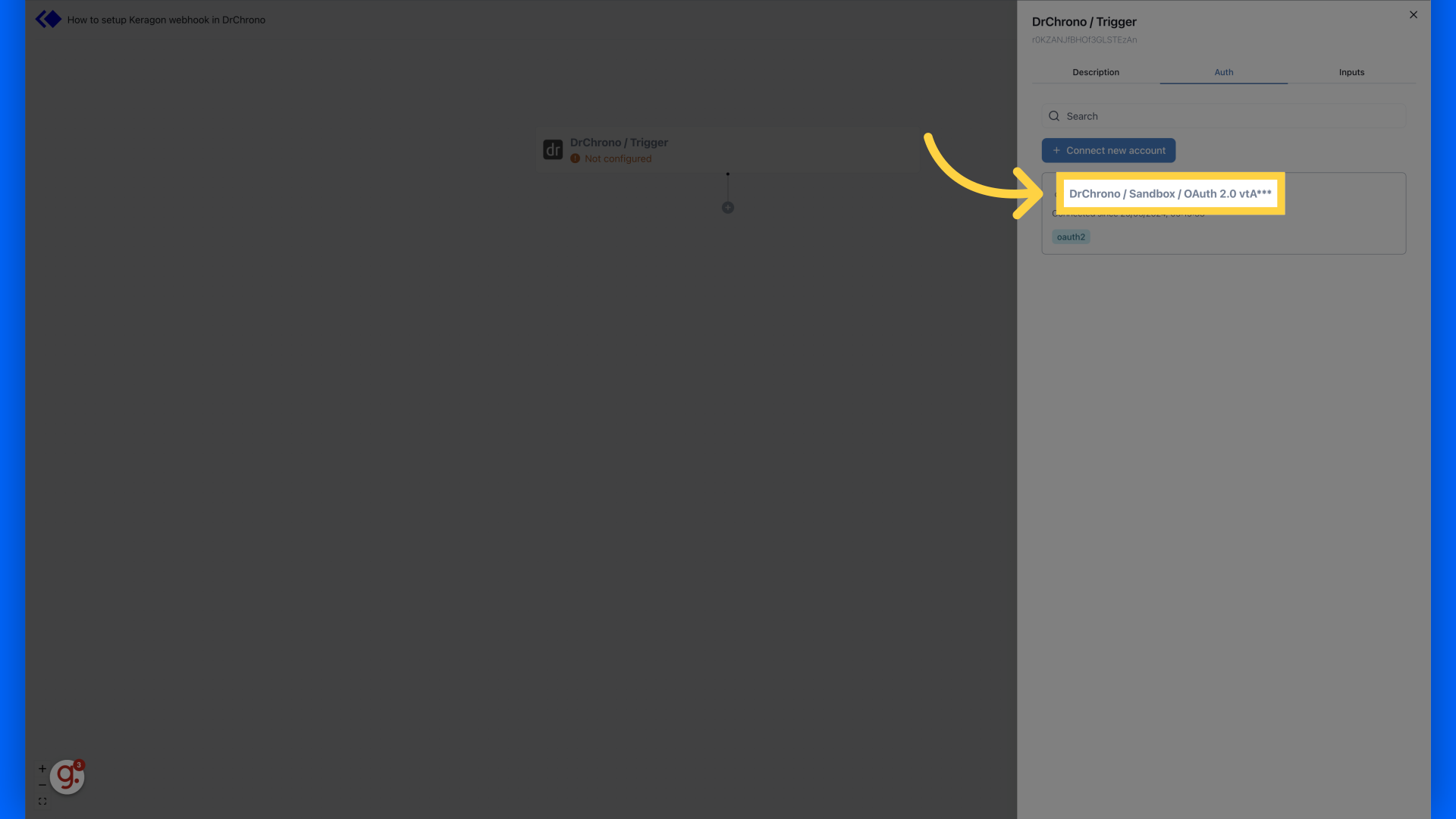 Click an authentication
