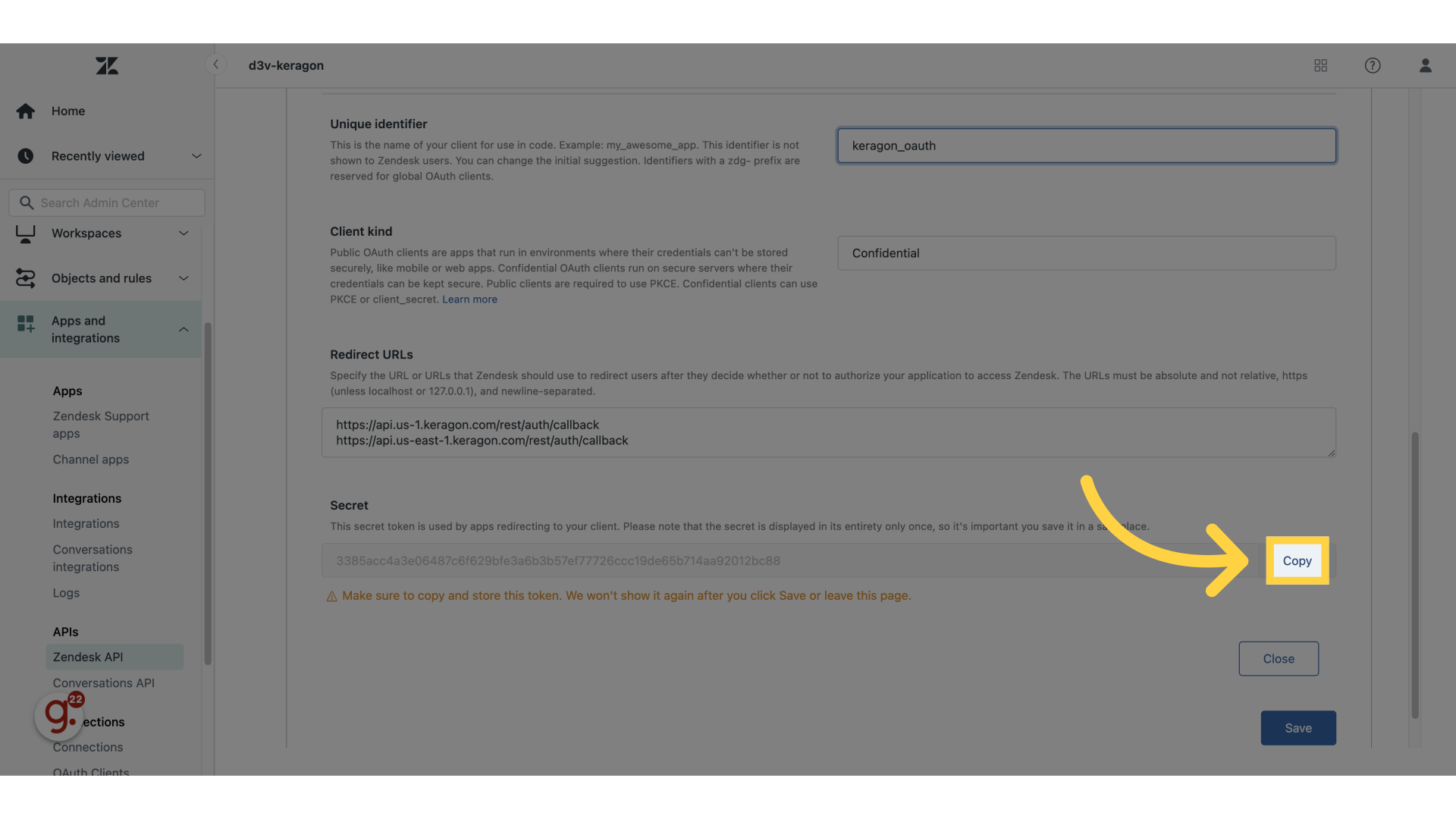 Click 'Copy'