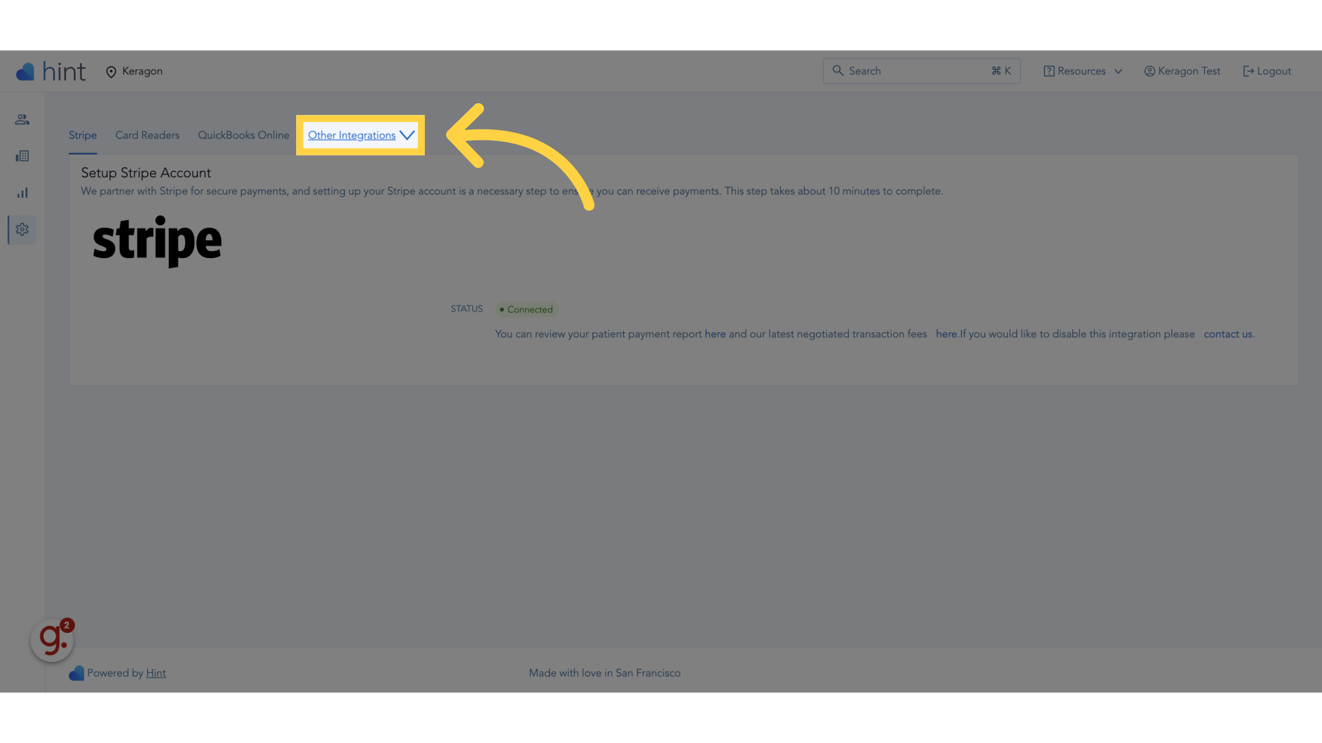 Click 'Other integrations'