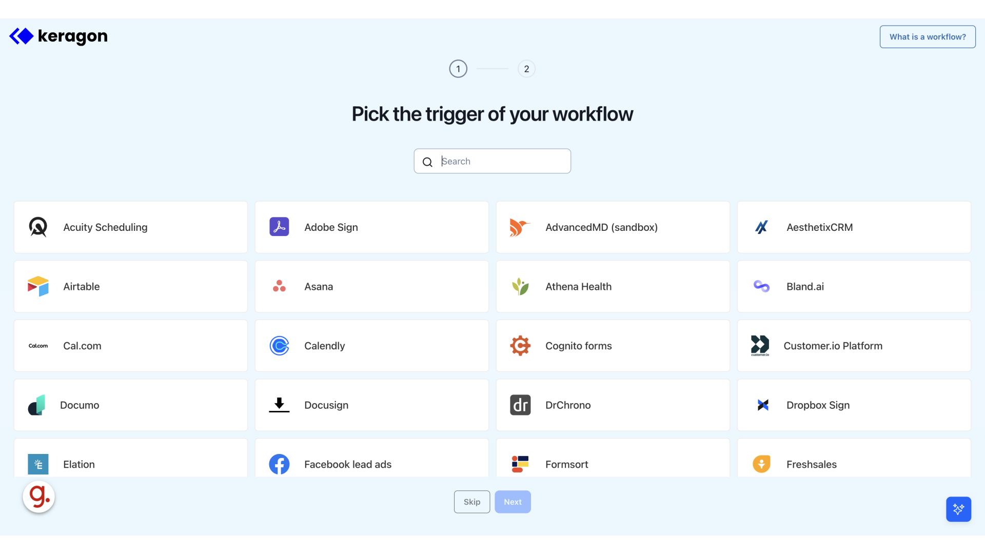 Create a new workflow