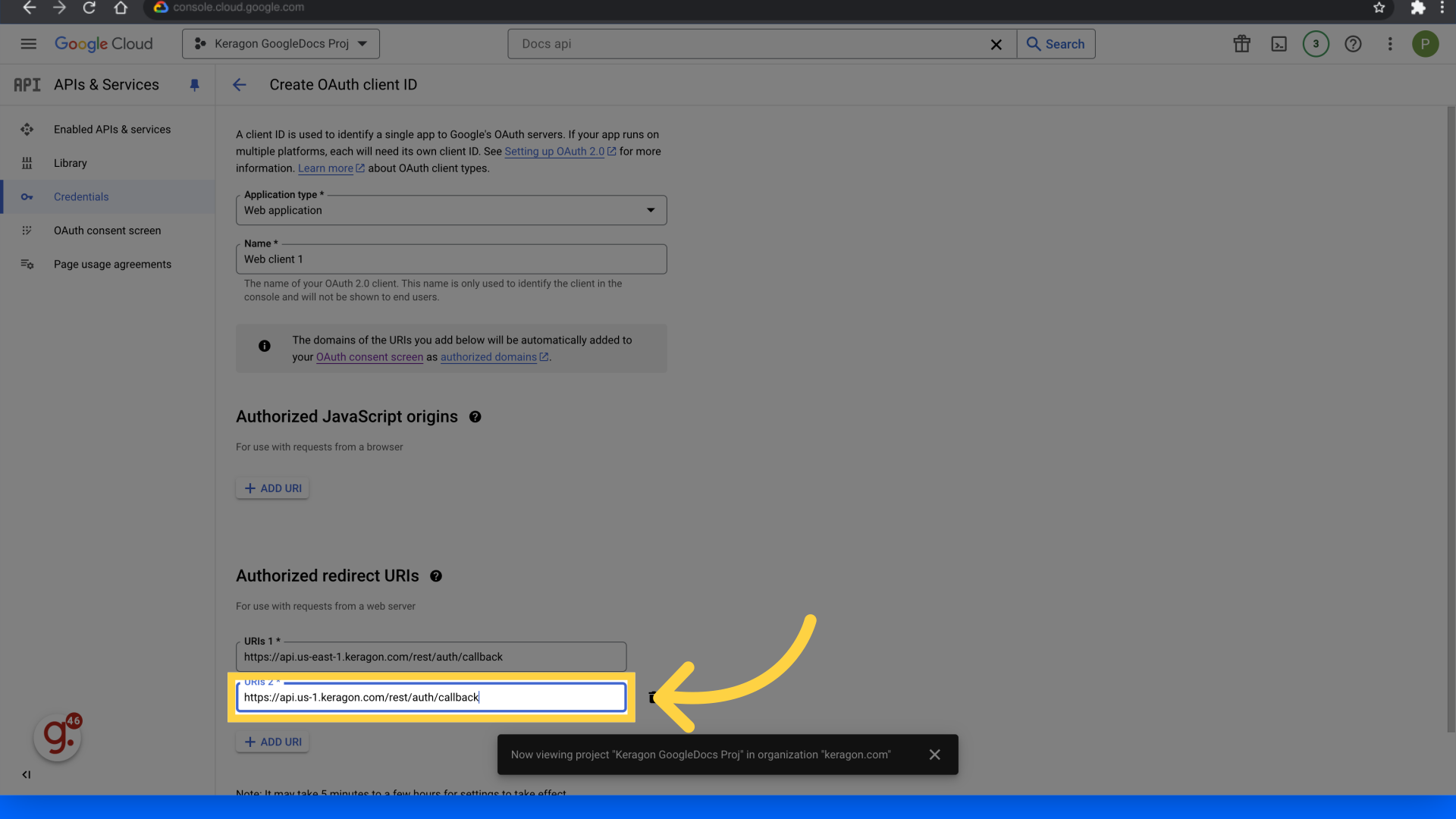 Fill 'https://api.us-1.keragon.com/rest/auth/callback'