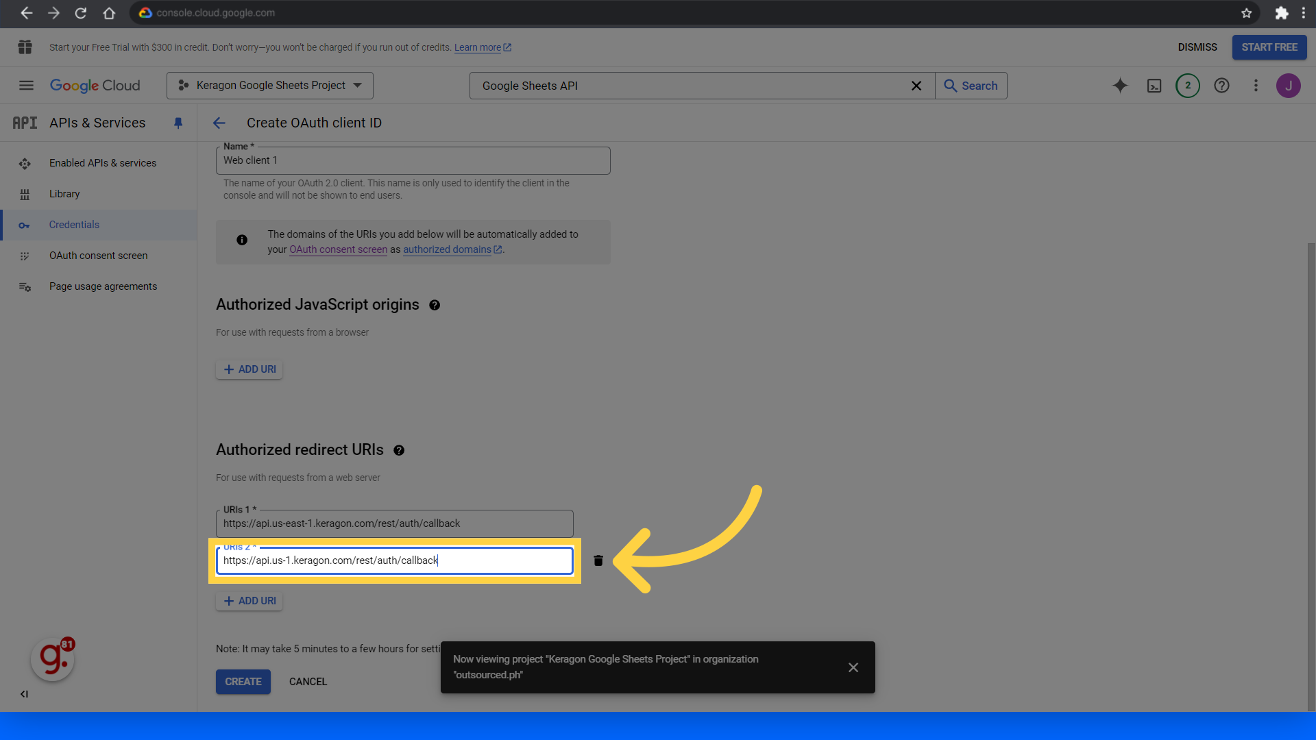 Fill 'https://api.us-1.keragon.com/rest/auth/callback'