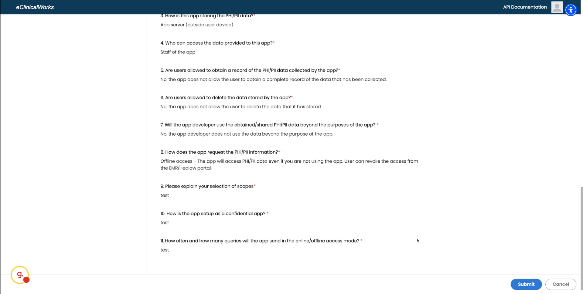 Confirm App Submission