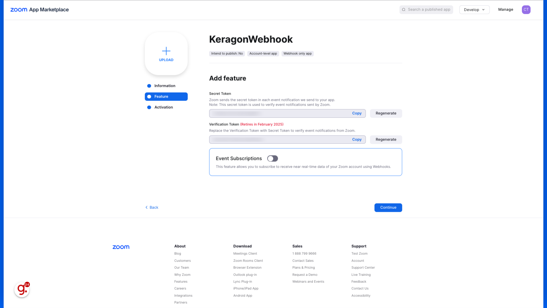 Switch to 'marketplace.zoom.us'