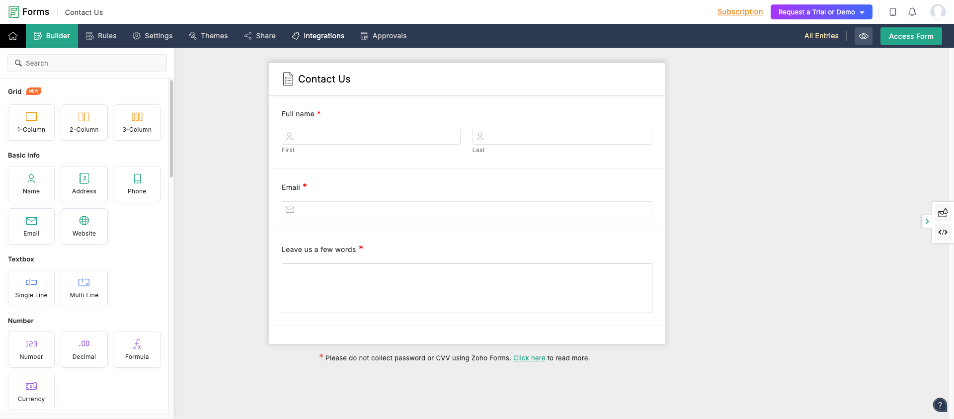 Switch To Zoho Forms