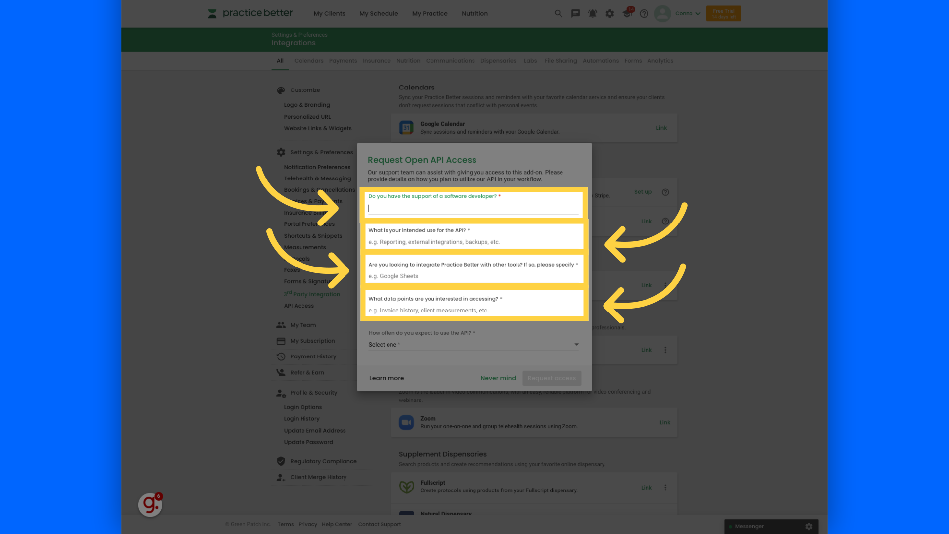 Fill form