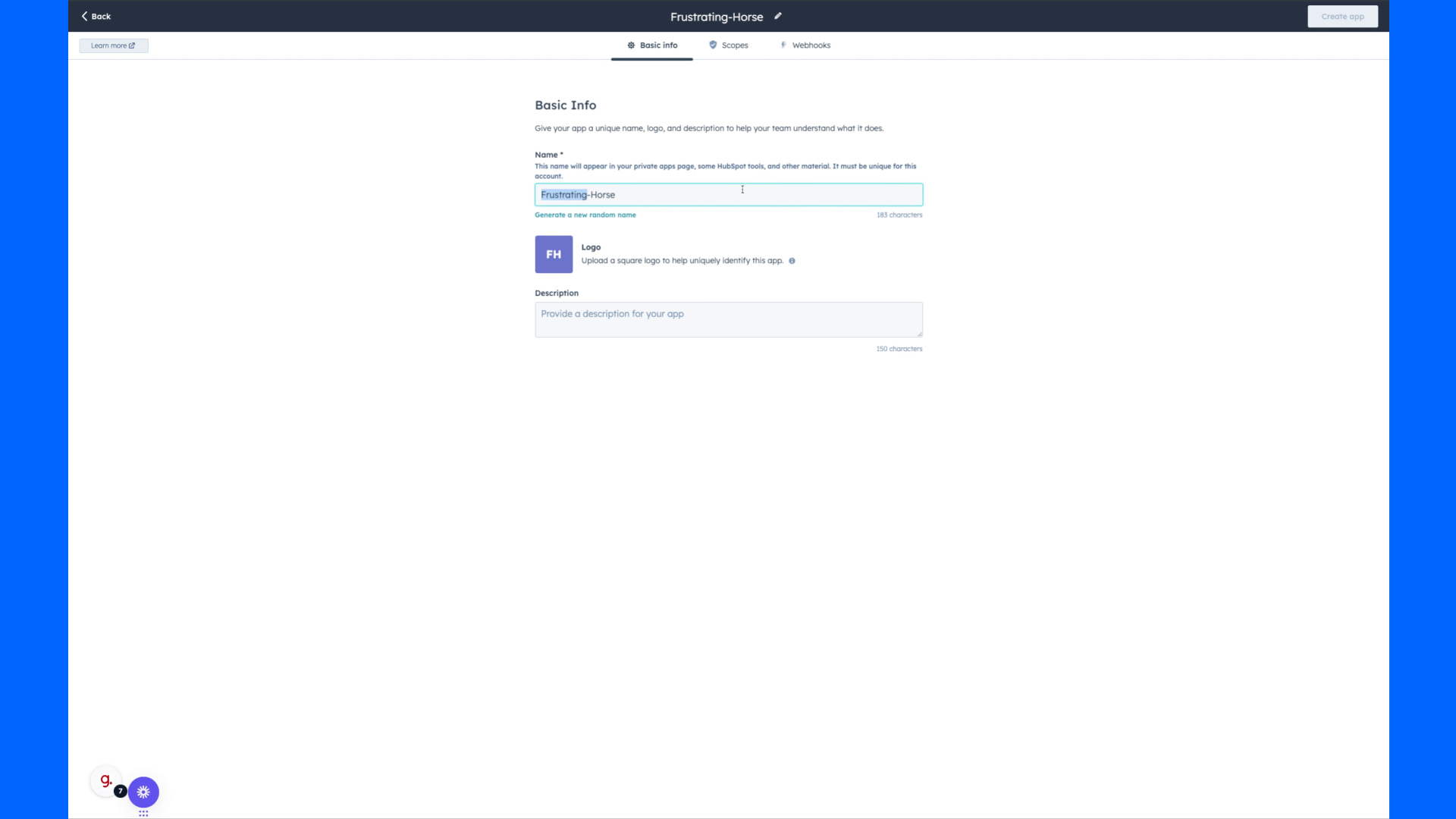 Rename your private app to something like 'Keragon'