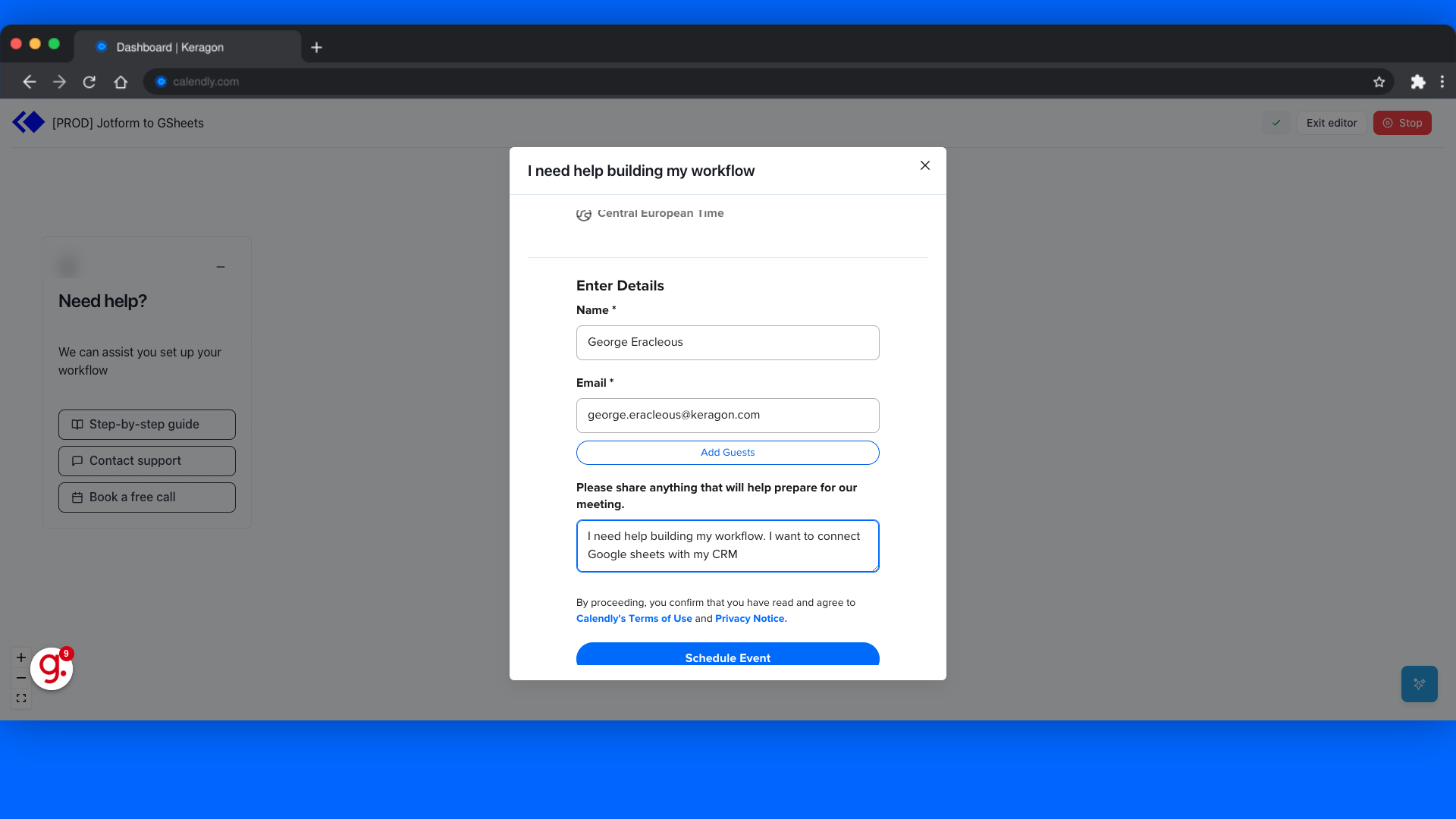 Fill in your details