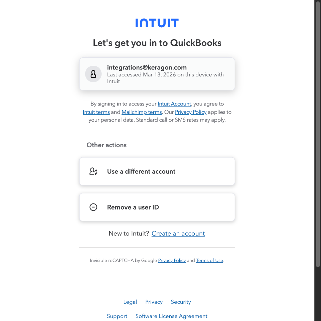 Switch to QuickBooks Login