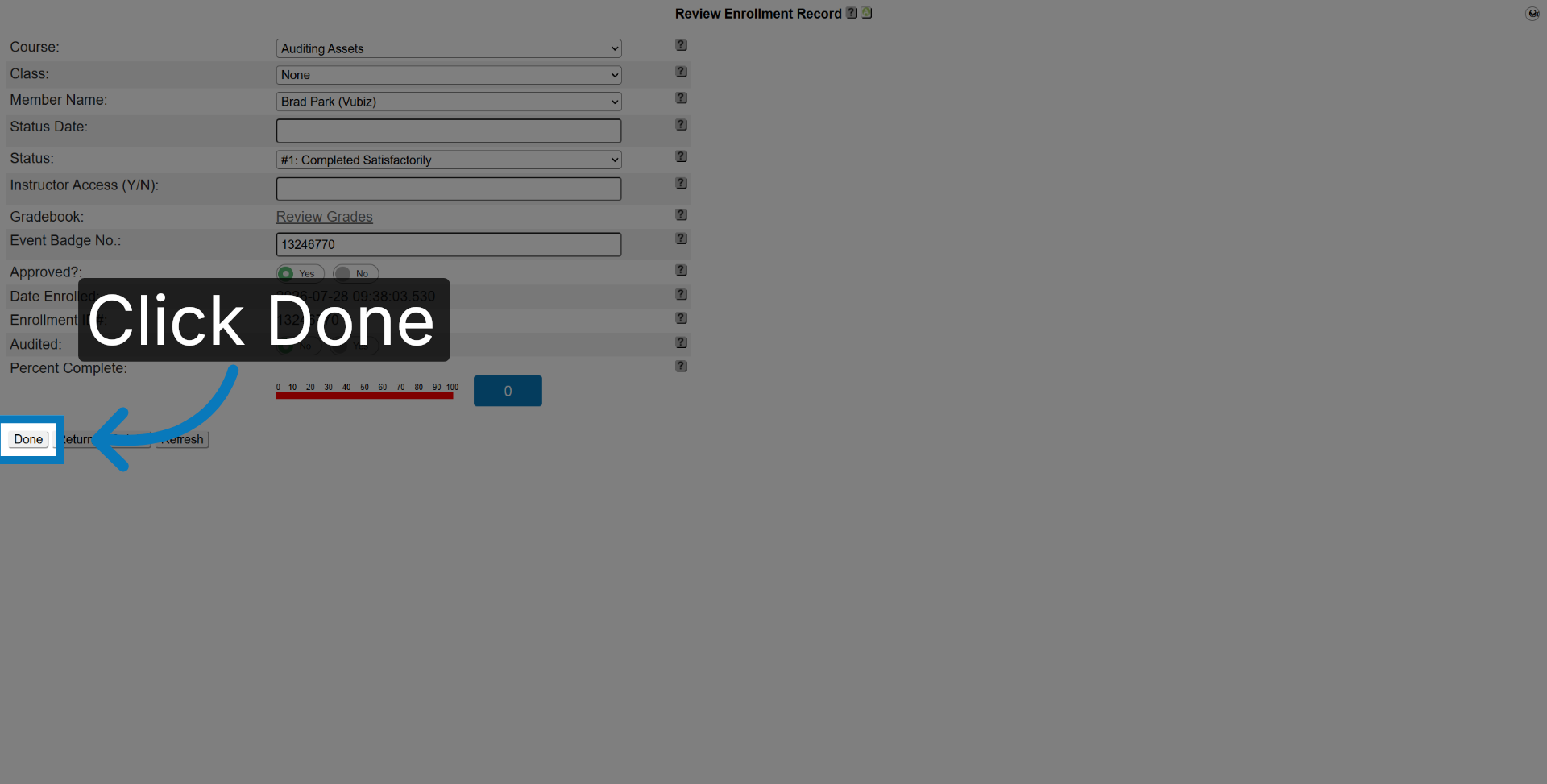 Finalize Status Update