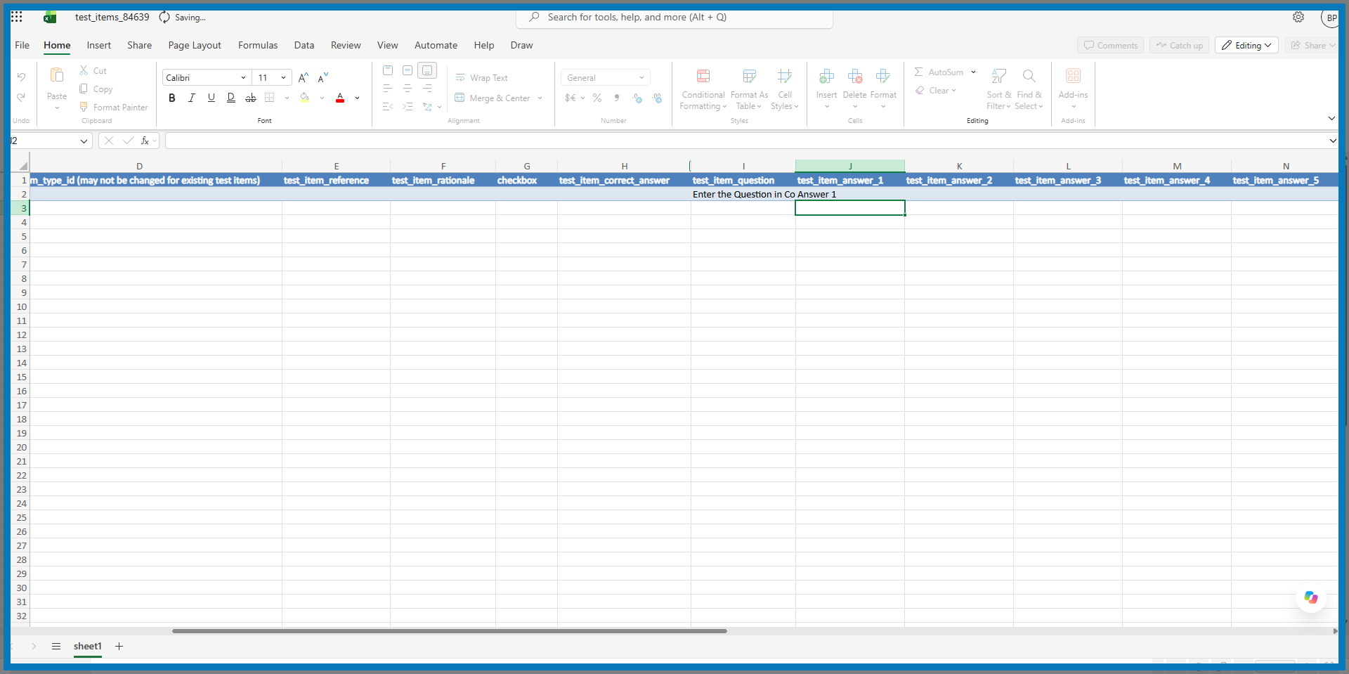 Fill Answer Fields