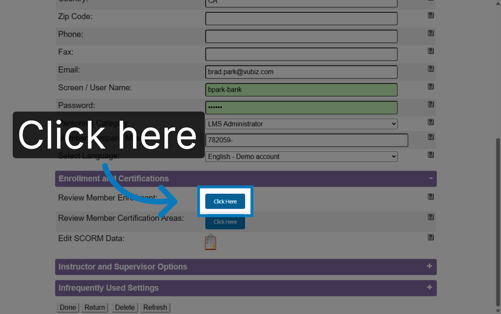 Access Enrollment Details