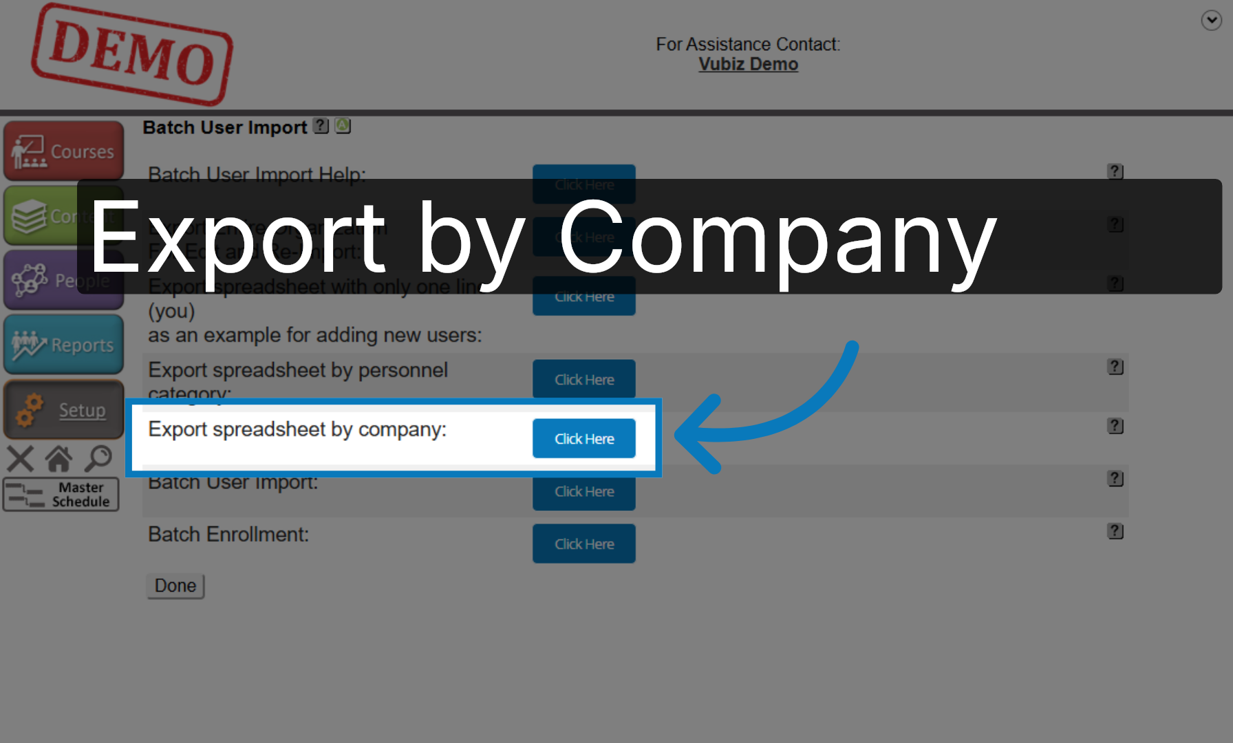 Export by Company