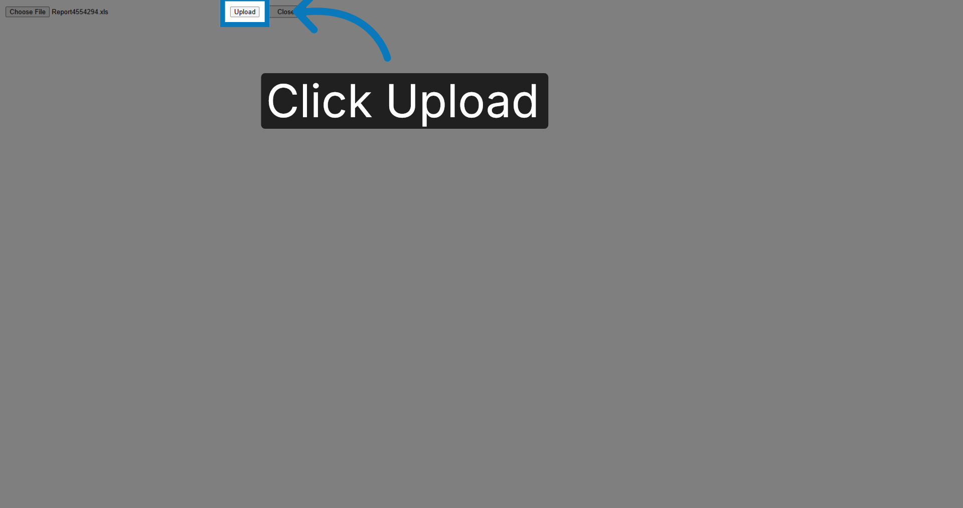 Upload Selected File