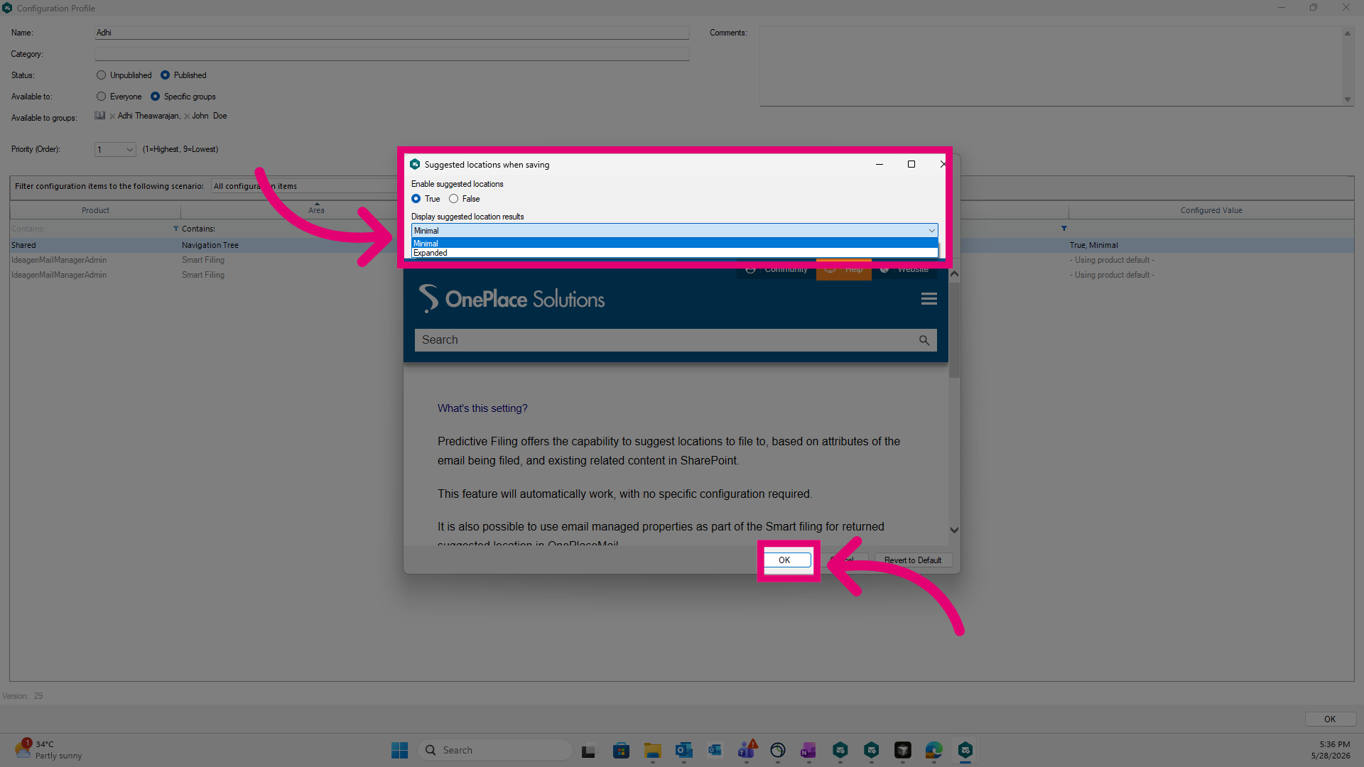 Setting Visibility Preferences
