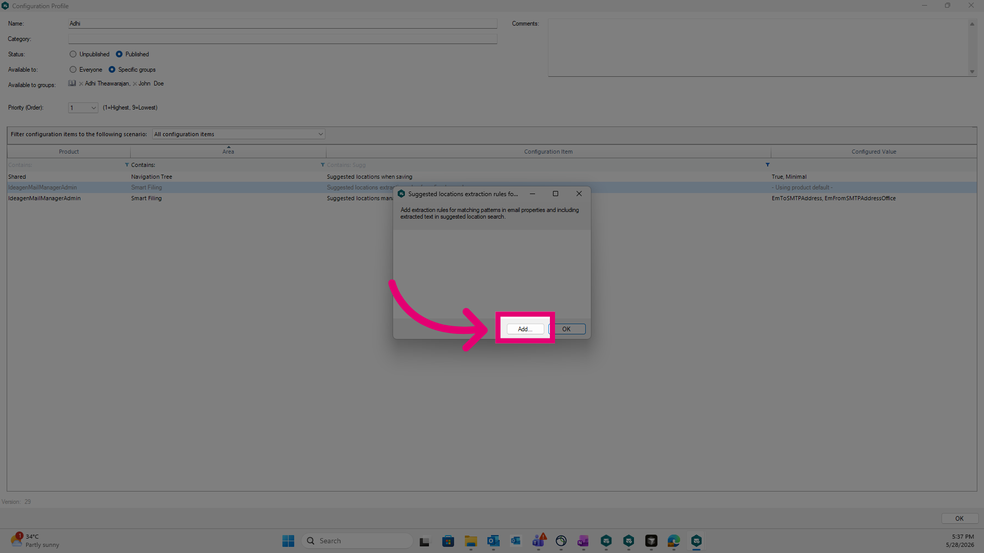 Adding Extraction Rules