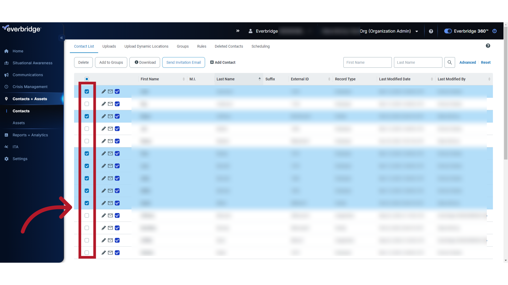 EMA Exposed - Contact Selection Continued