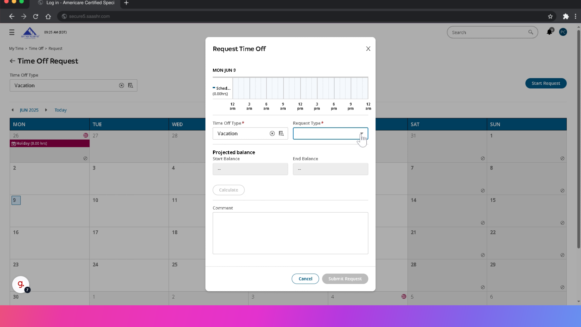 Select from the available options
