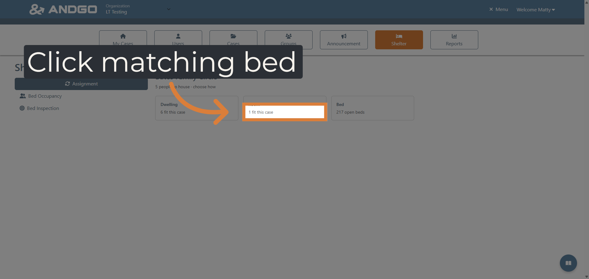 Select Matching Bed Option