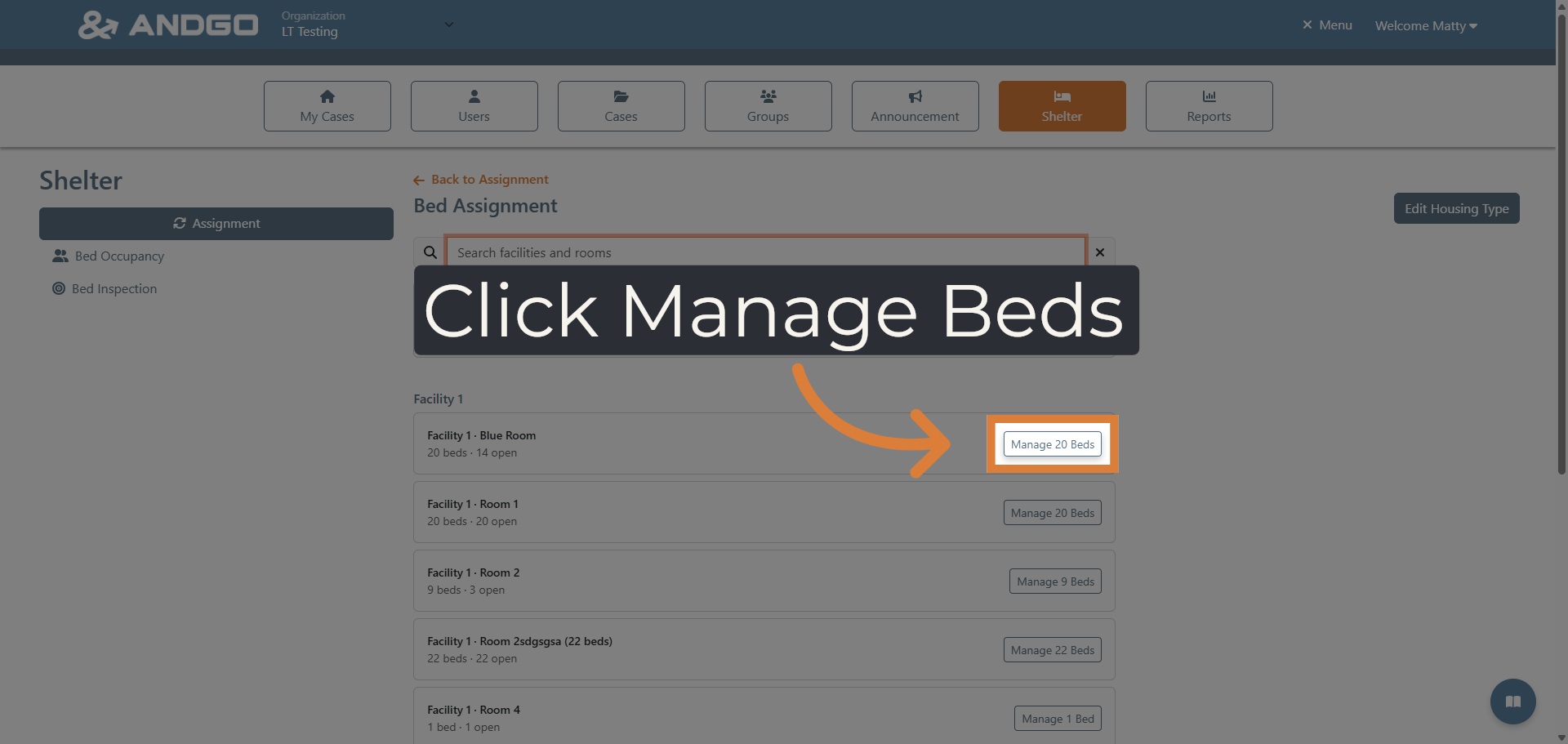 Manage Bed Inventory