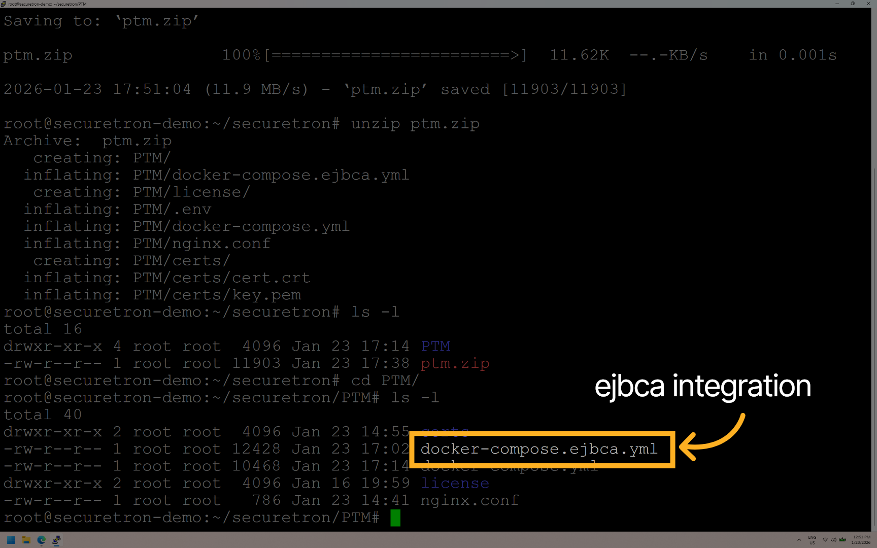 Docker-Compose-EJBCA